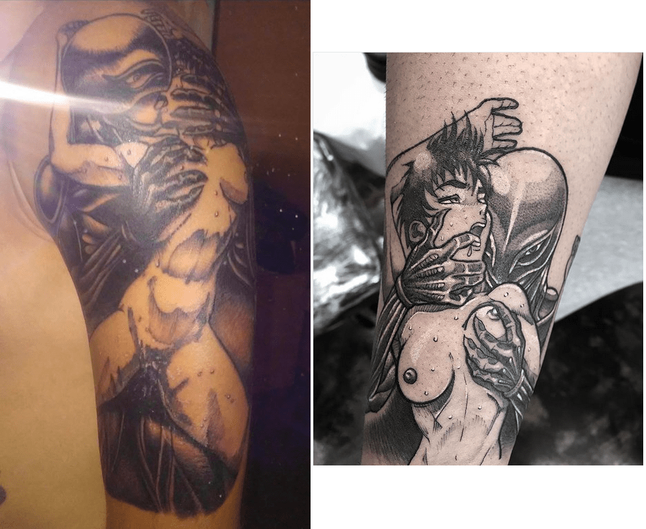 Manga tattoos are one thing, these Berserk motives are another ATBGE