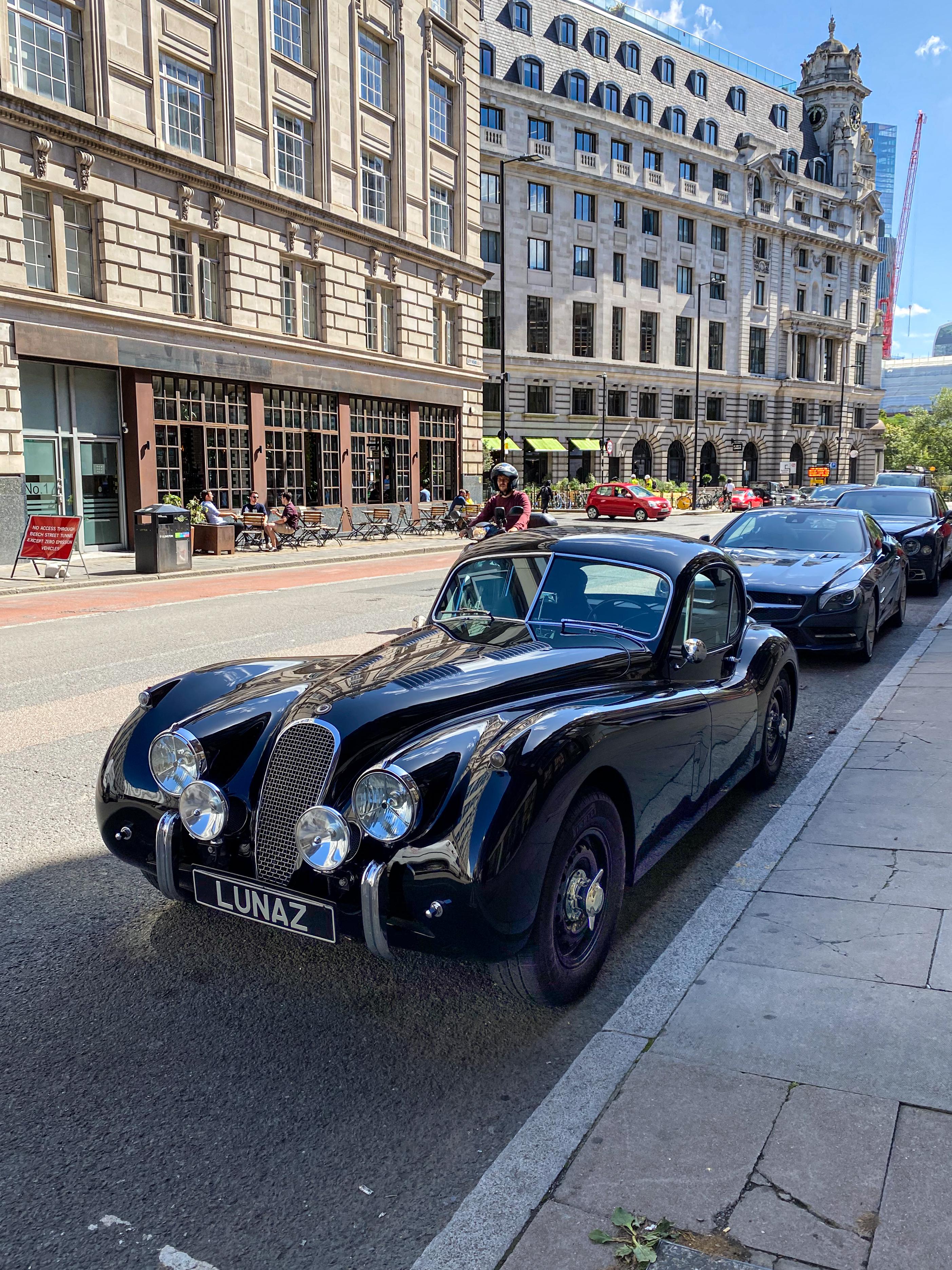 [Lunaz electric Jaguar XK120] in London. r/spotted
