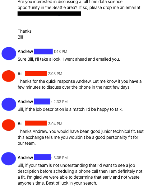 "In 150 characters or fewer, tell us what makes you unique. Try to be