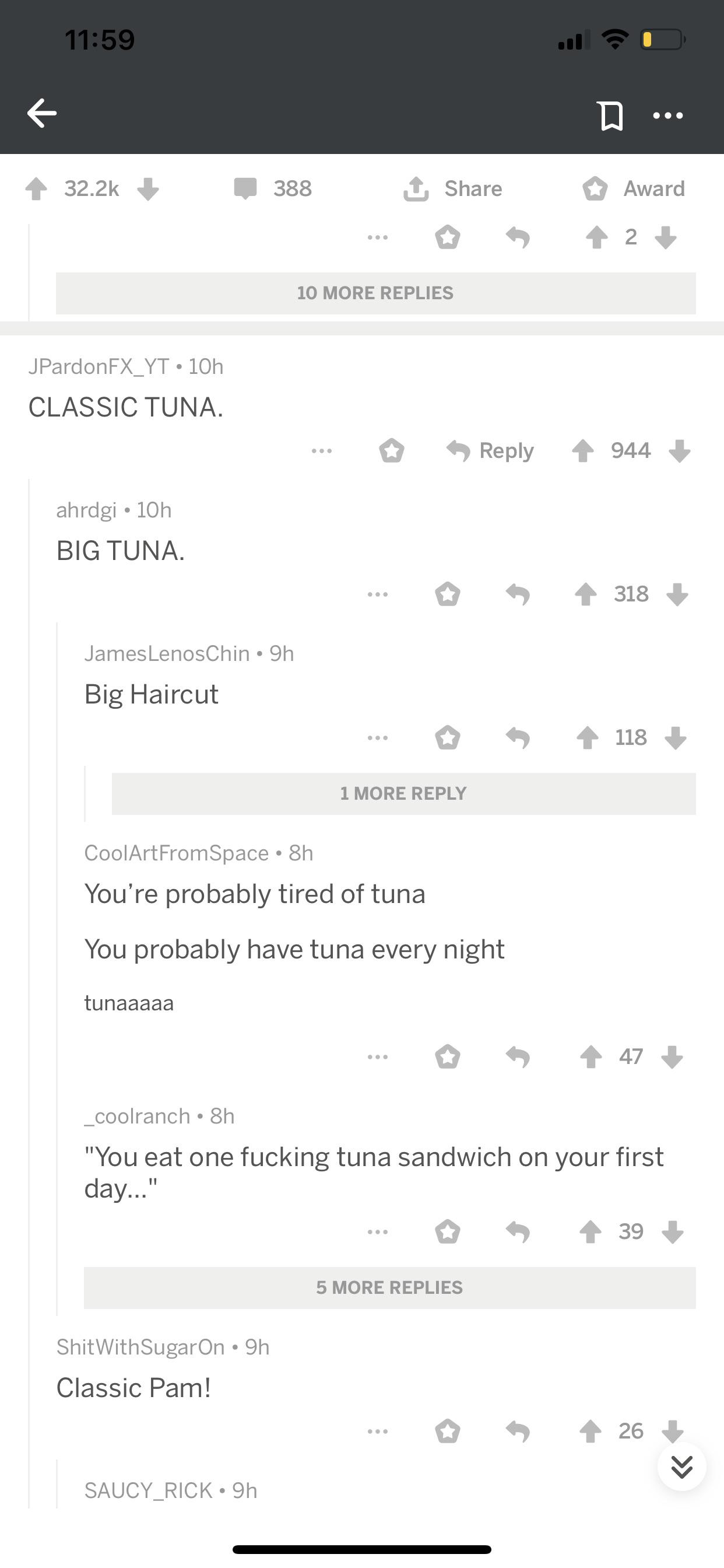 185 pounder. (Original post was a tuna eating a seagull and spitting it