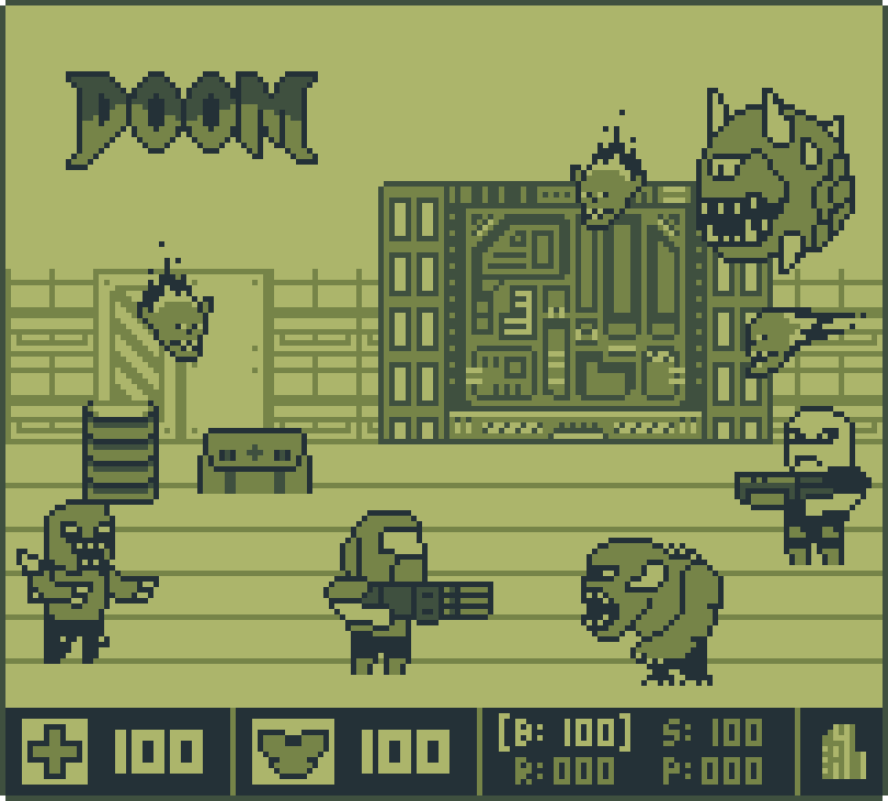 Doom Game Boy Demake Doom