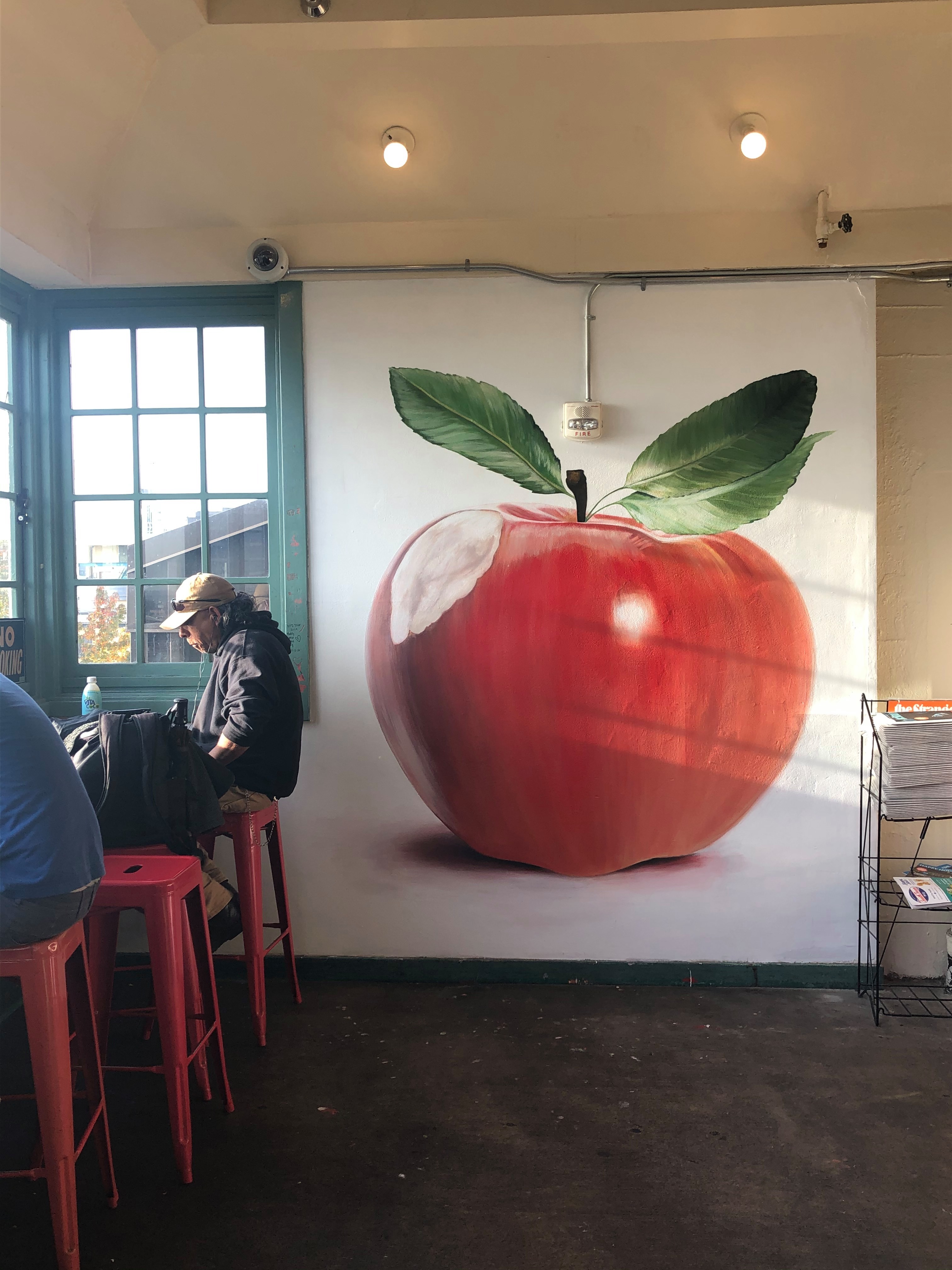Just painted this Apple Mural and excited about how it looks with it's
