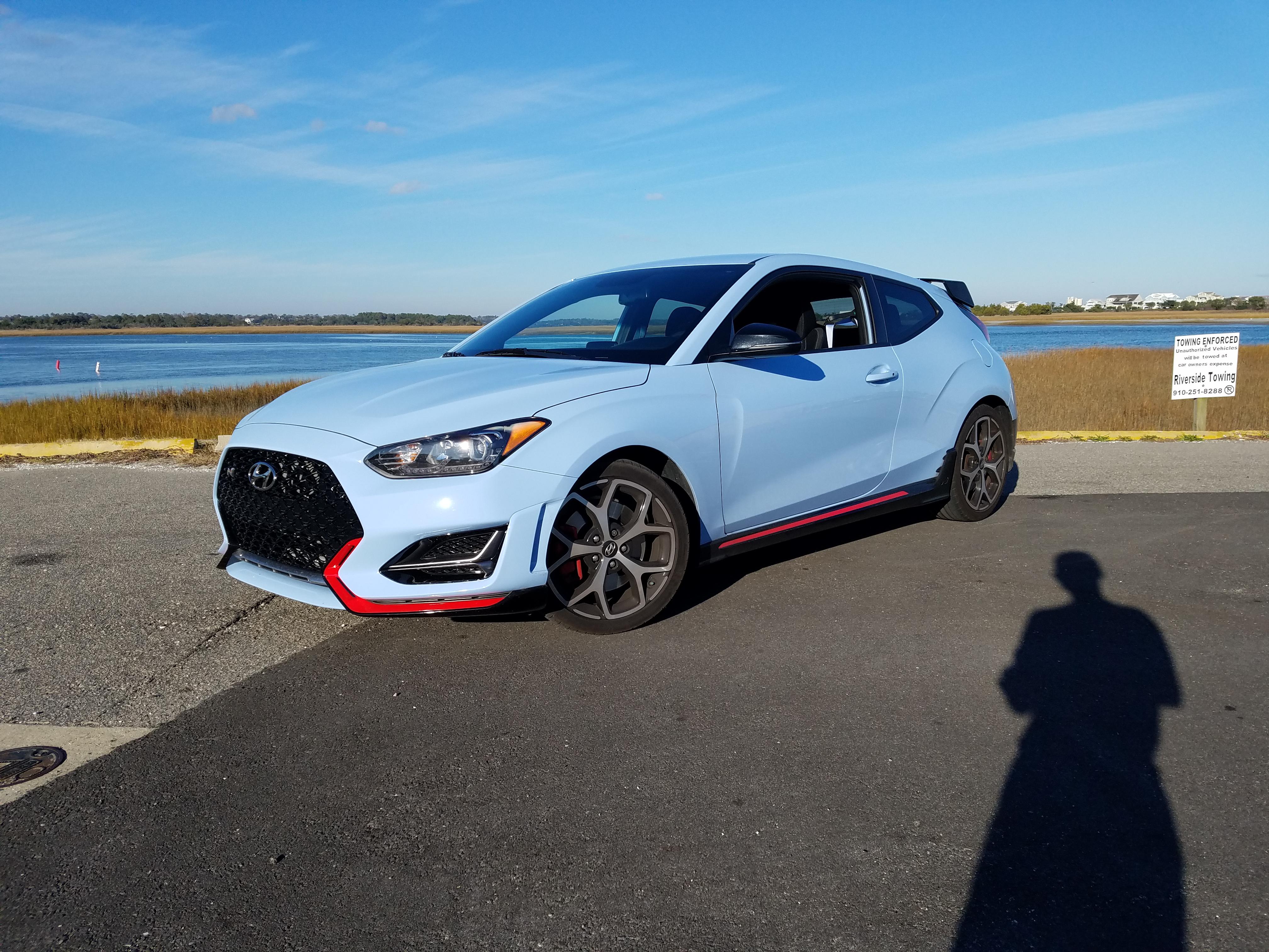 Blue sky Blue water Blue car r/veloster
