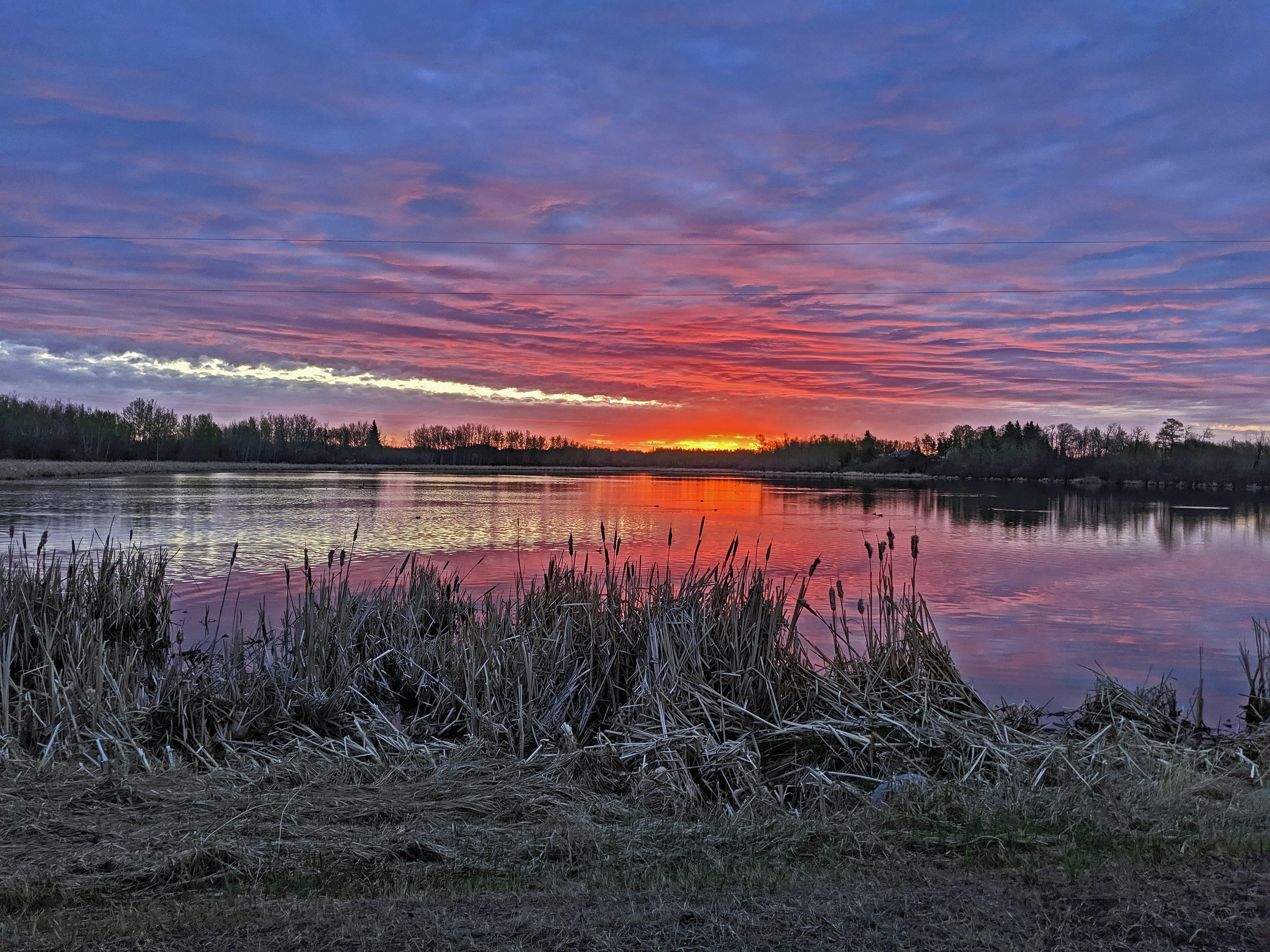 Central Alberta sunrise on my drive to work [OC] r/SkyPorn