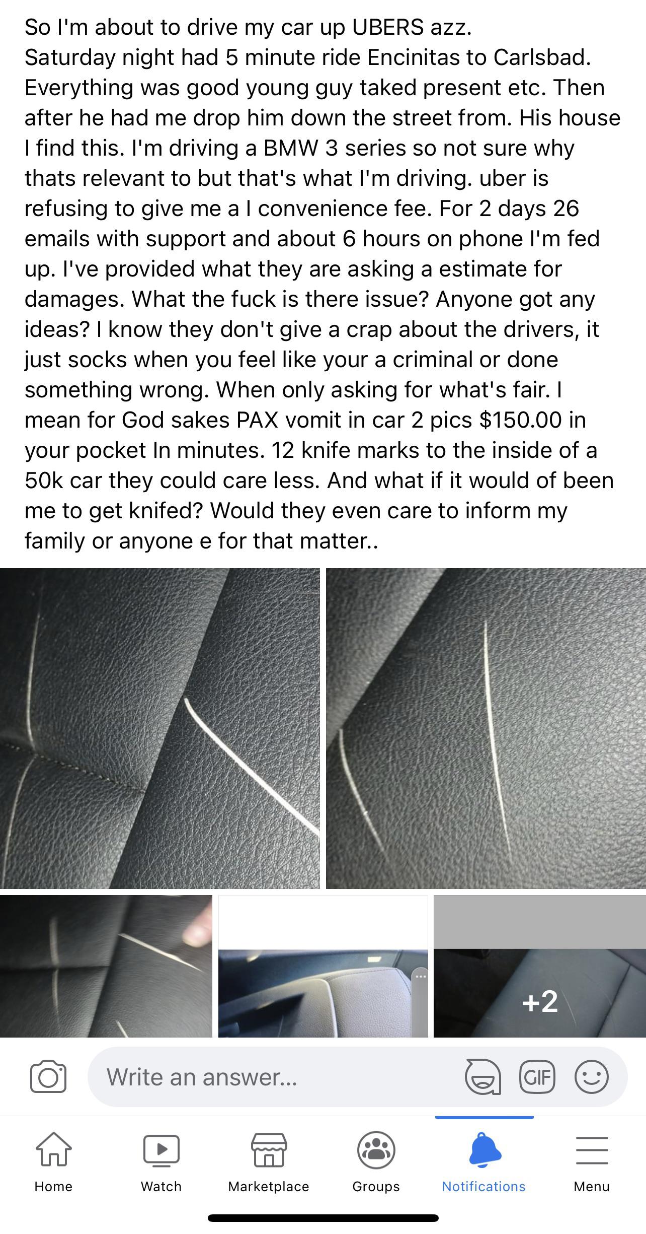 How many miles do you put on your Uber vehicle in one year