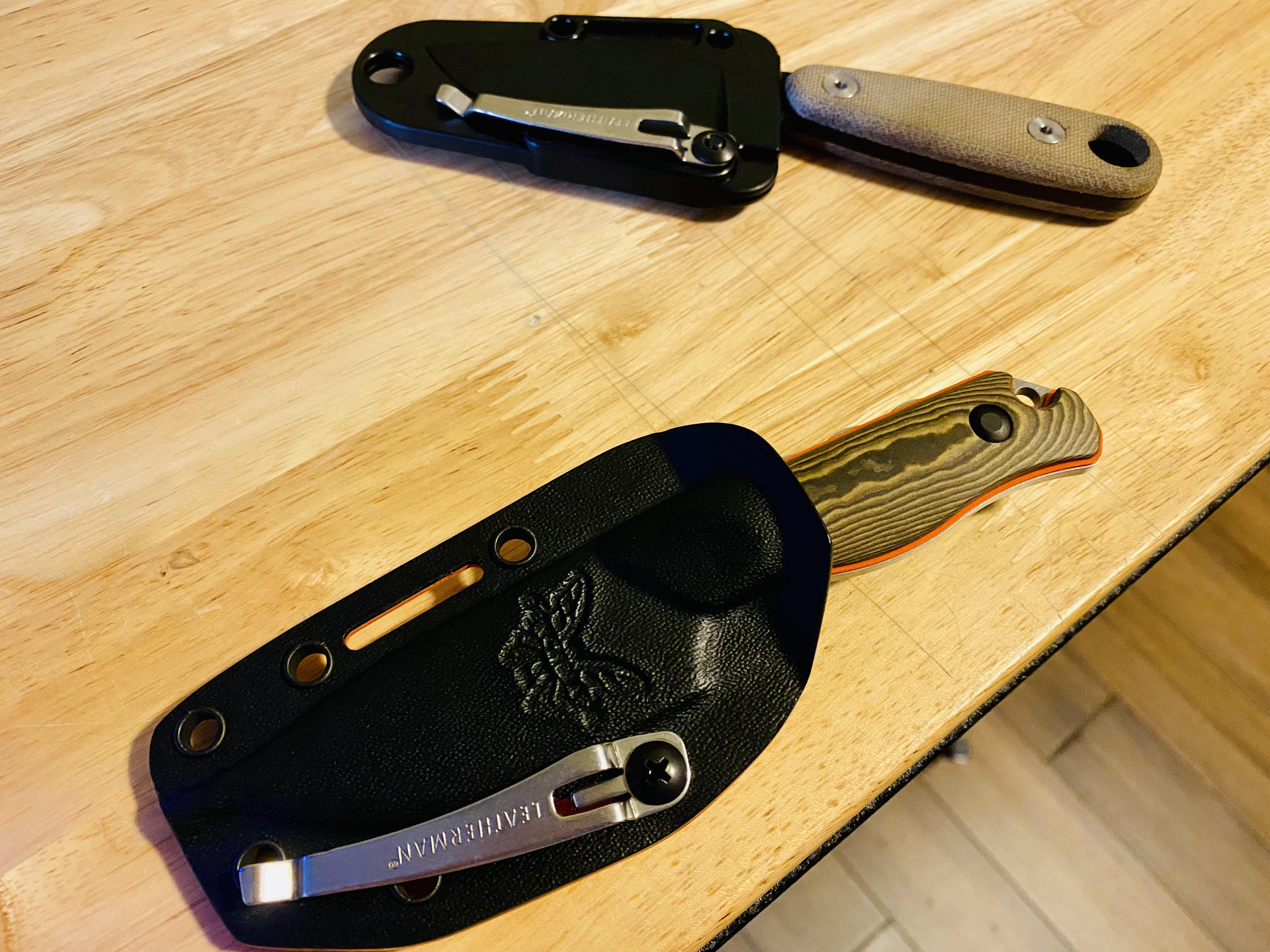 Hidden canyon sheath clips (leatherman) r/benchmade