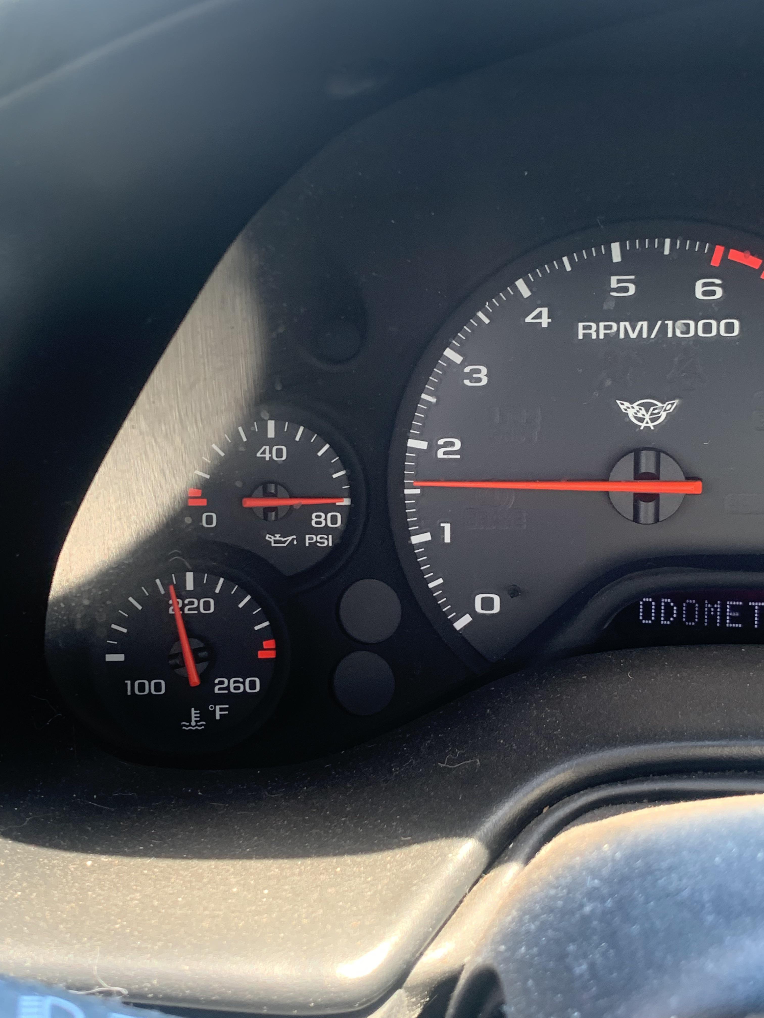 Oil pressure gauge pinned at 80psi in 1997 C5 corvette. Do I just need