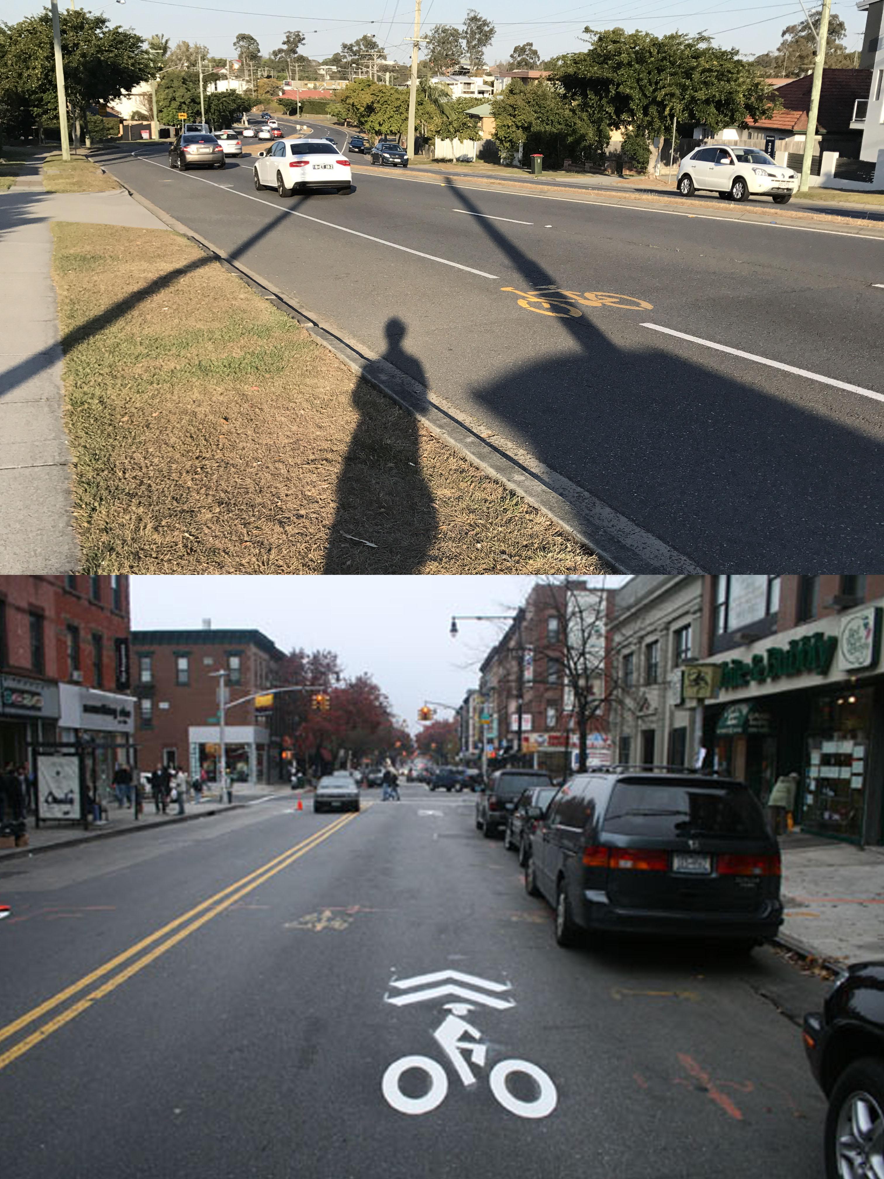 (Dumb question) Is it okay to ride BB in these bike lanes (Brisbane