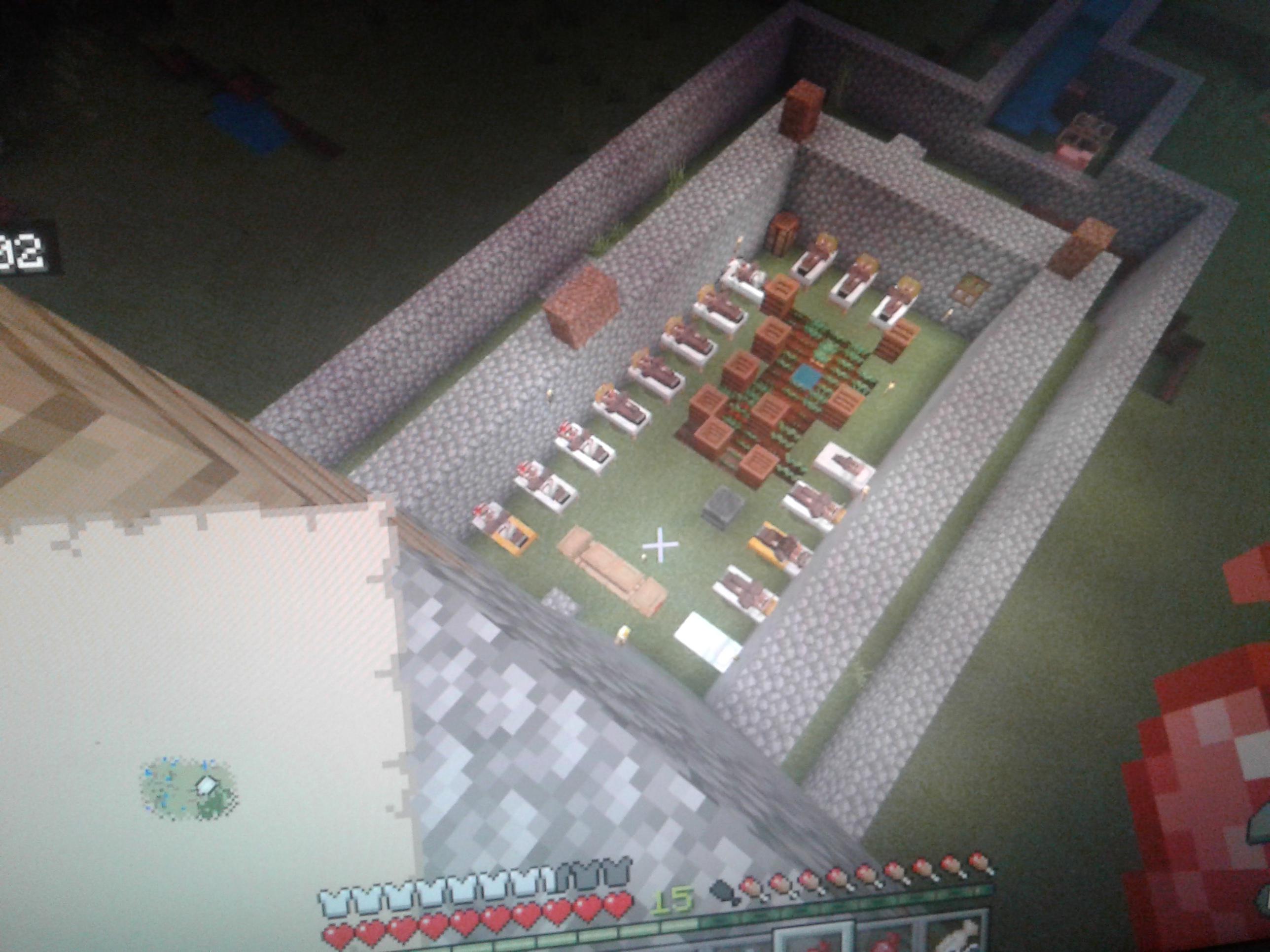 Villager pris breeder. (Recently green villagers have been spawning in
