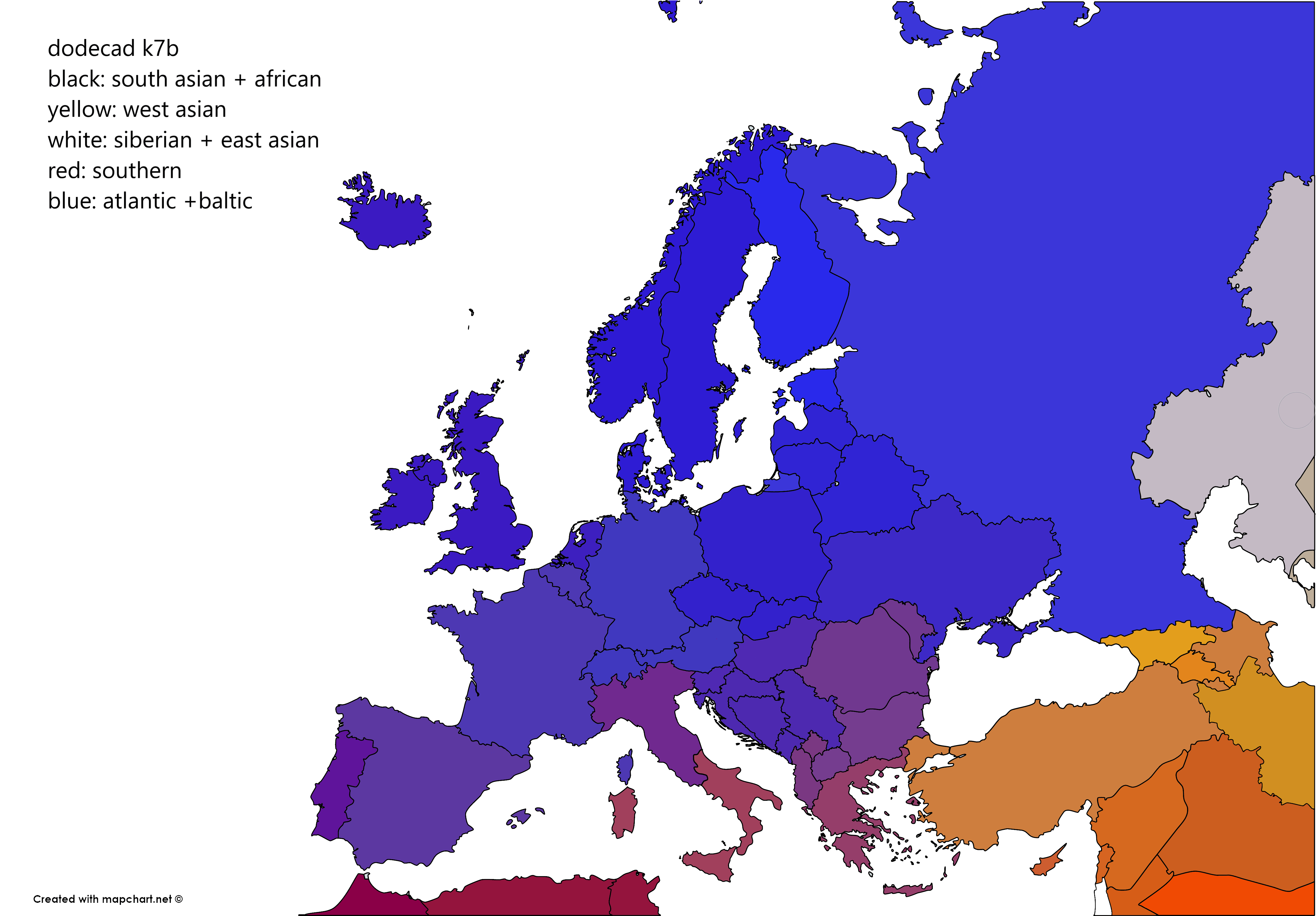 Admixture Map Europe Genetic Accurate european similarity map MapPorn