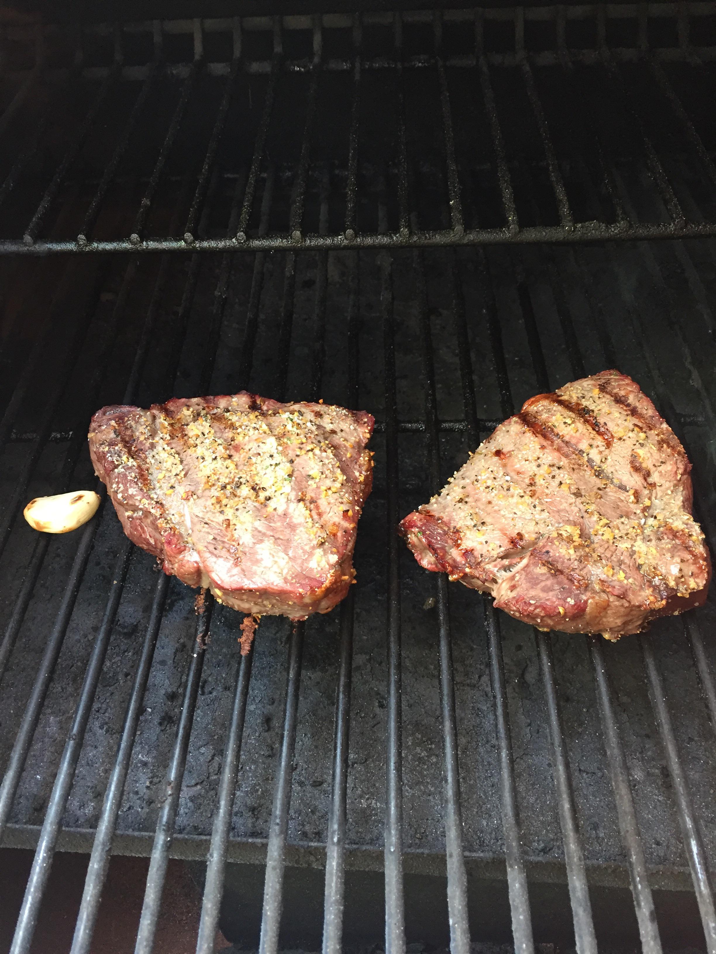 Not enough steaks shown on the Traeger and that’s why I’m here.. to