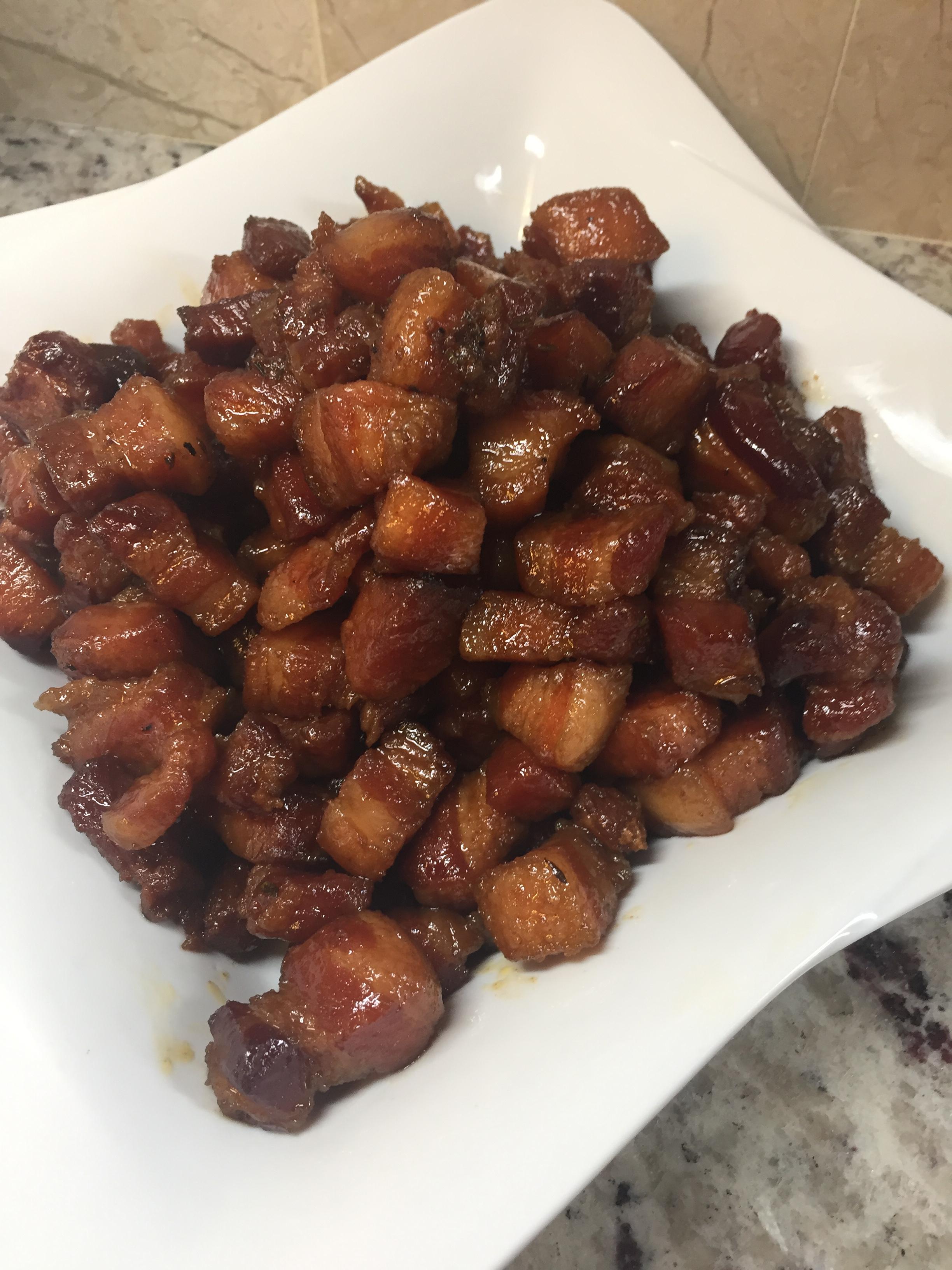 Maple Smoked Pork Belly Burnt Ends... meat candy ) r/FoodPorn