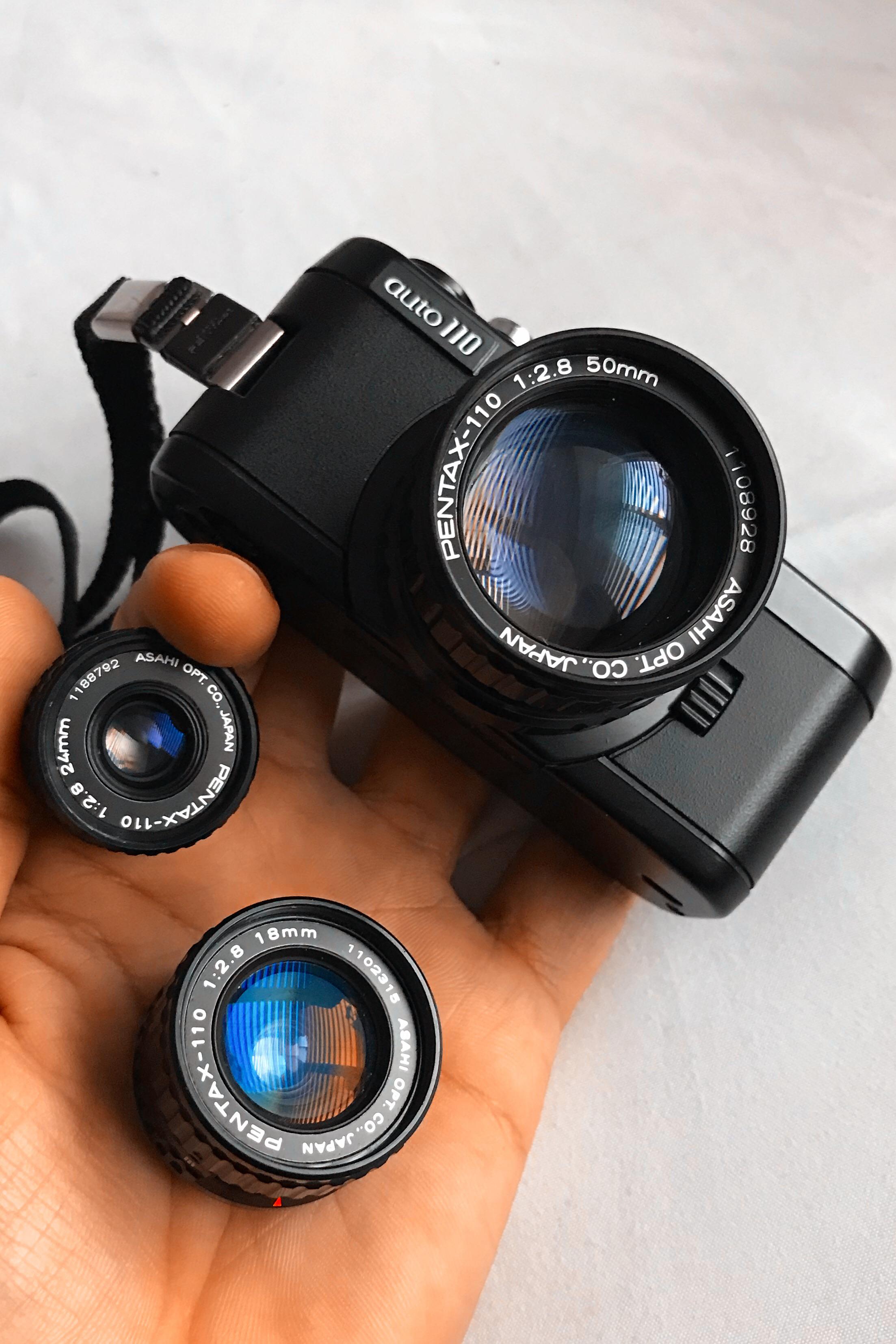 Worlds smallest SLR Pentax 110 auto r/toycameras