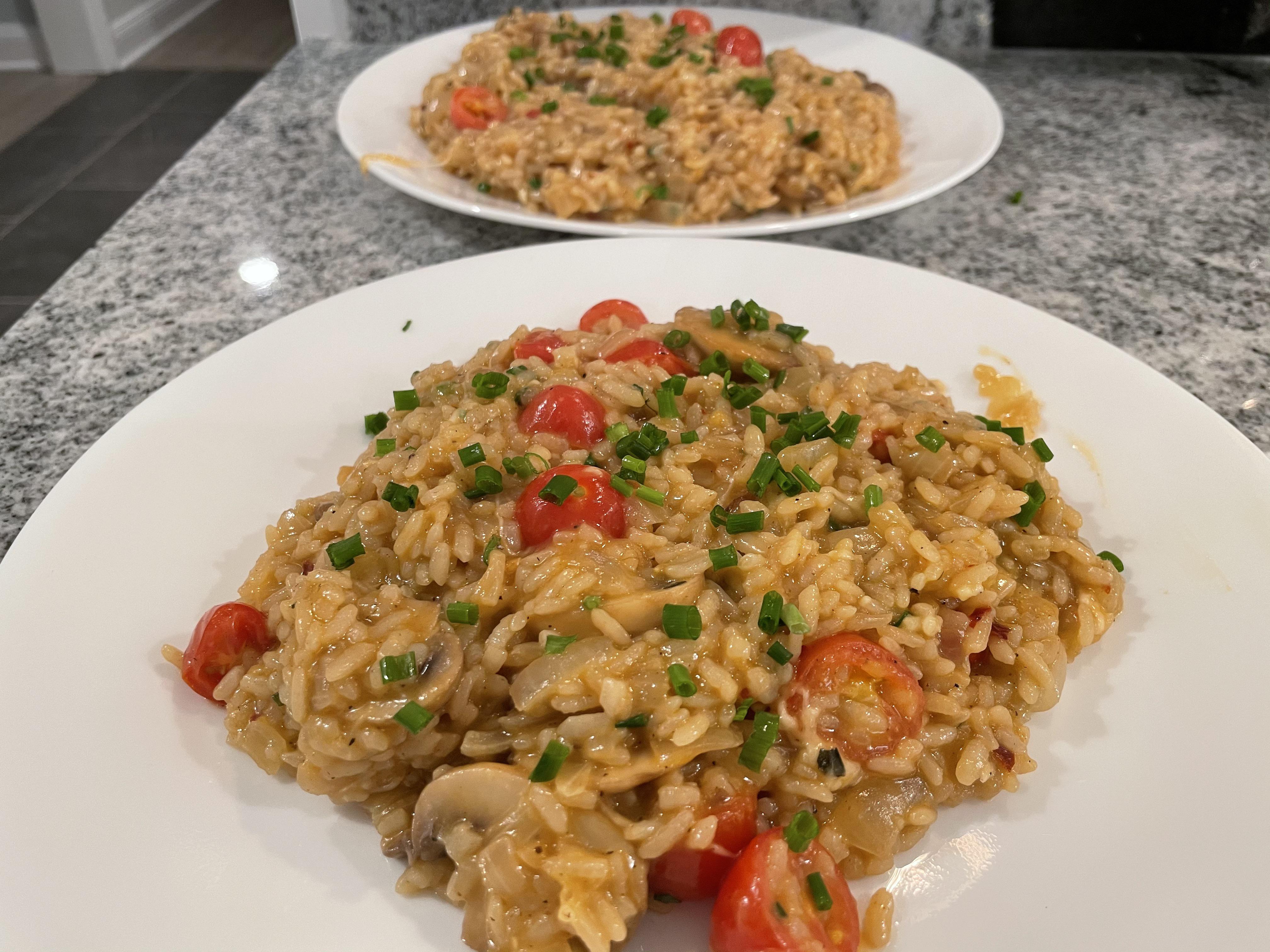 Mushroom and Chive Risotto r/hellofresh