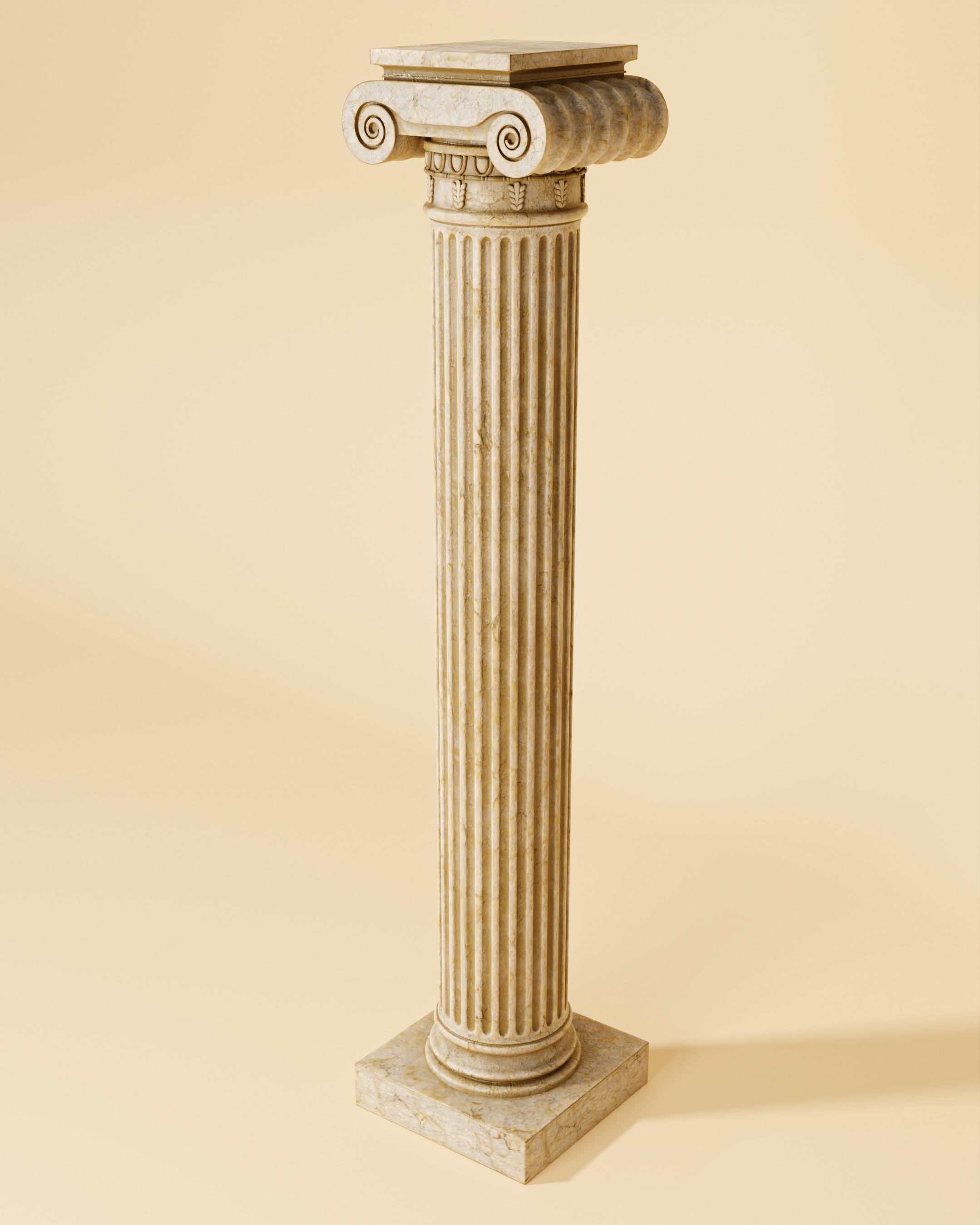 Ancient Greek Ionic Column r/blender