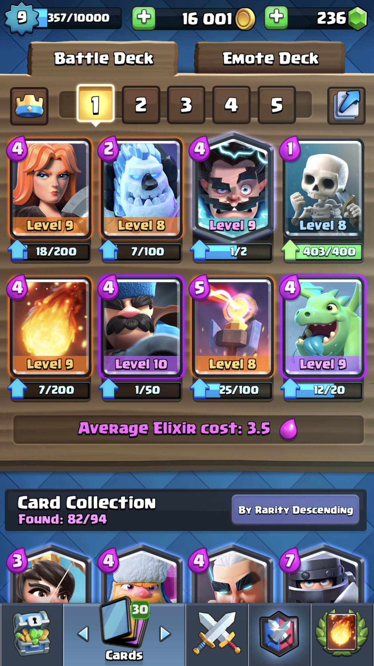 Rate my deck ClashRoyale