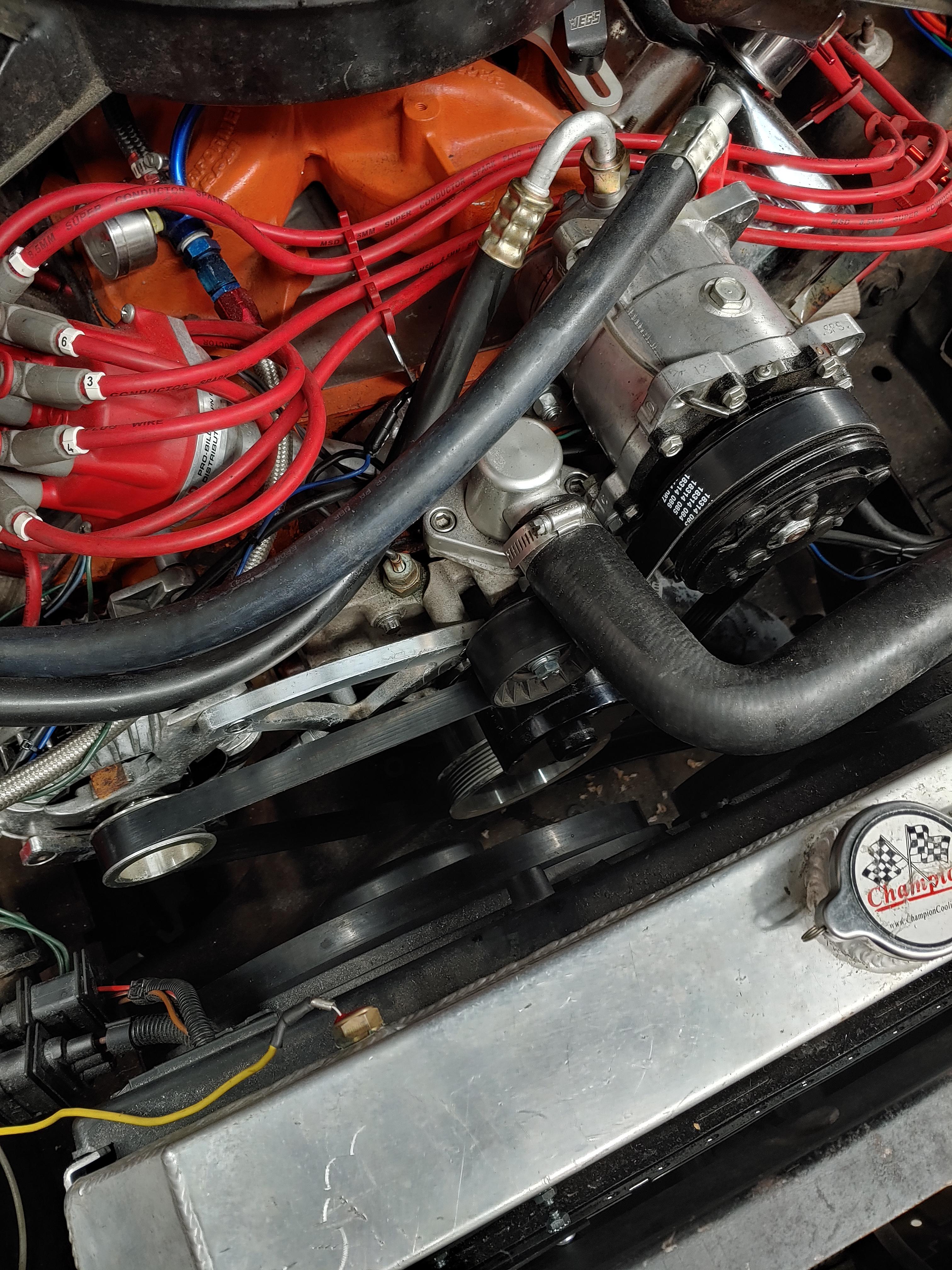 diy serpentine setup, see how it does on the test drive r/projectcar