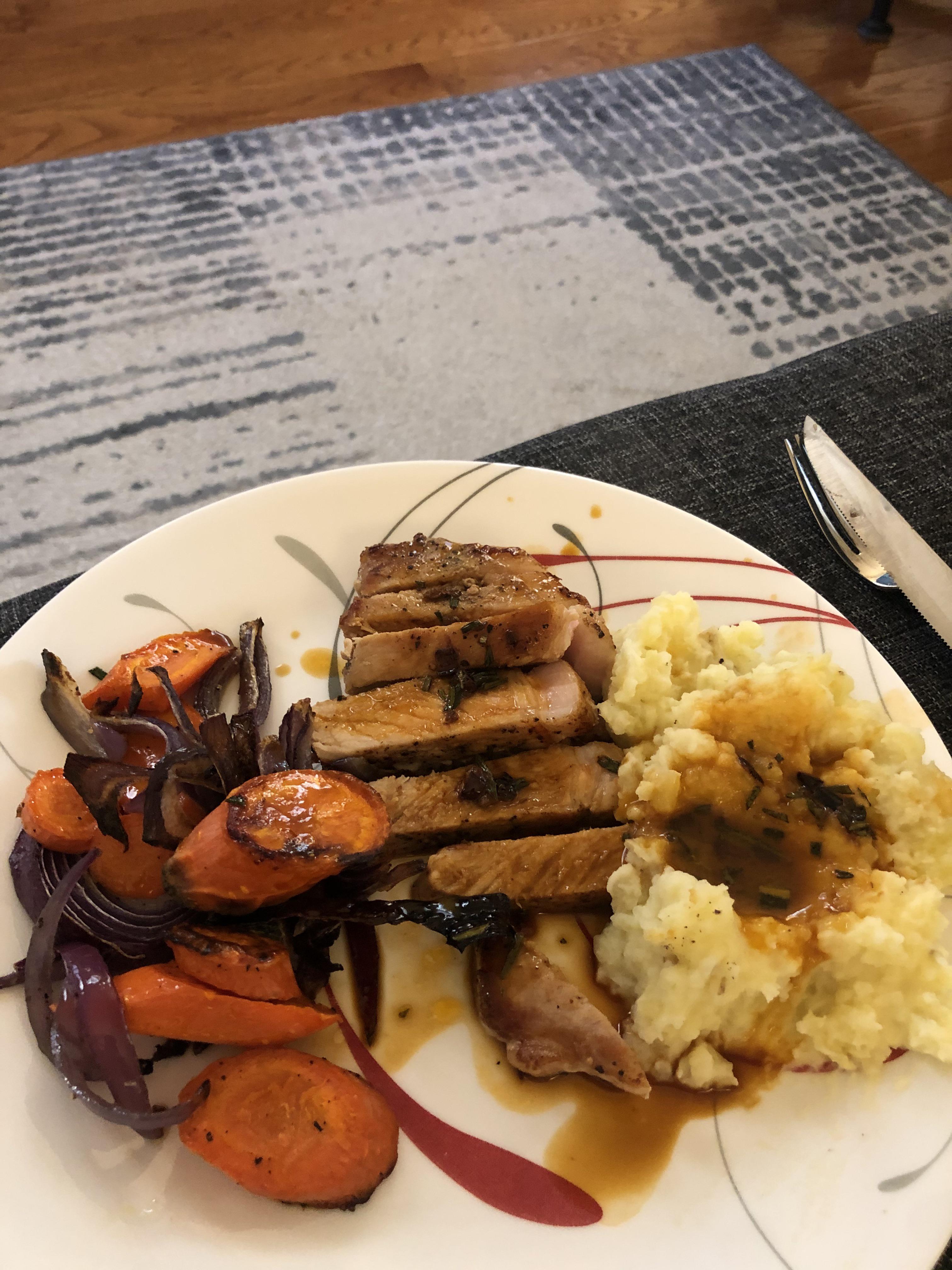 Rosemary DemiGlaze Pork Chops one of my favorites I’ve had in awhile