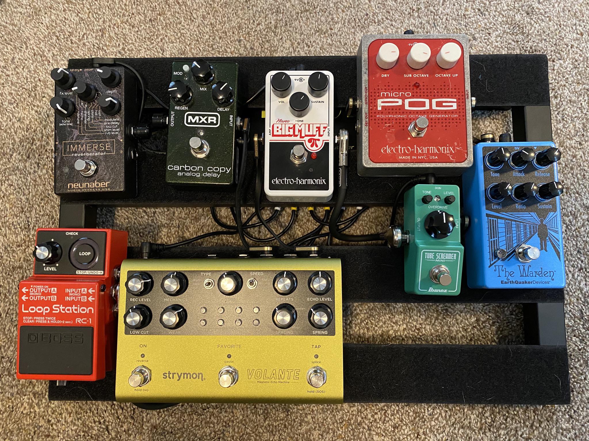My first pedalboard is almost complete, just needing a tuner at the bottom! r/guitarpedals