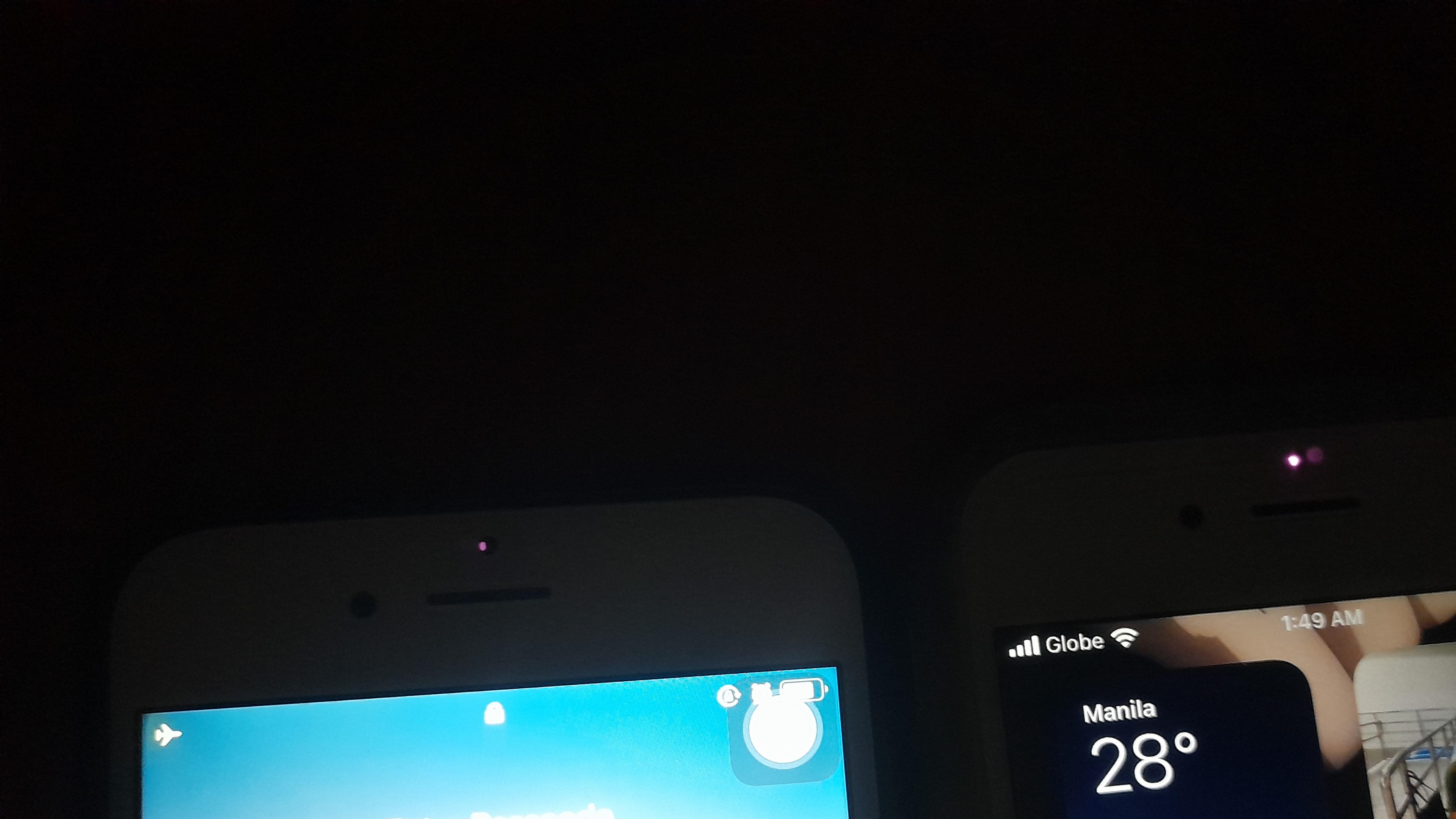 Red light on IPhone front cam after getting my screen fixed on a local