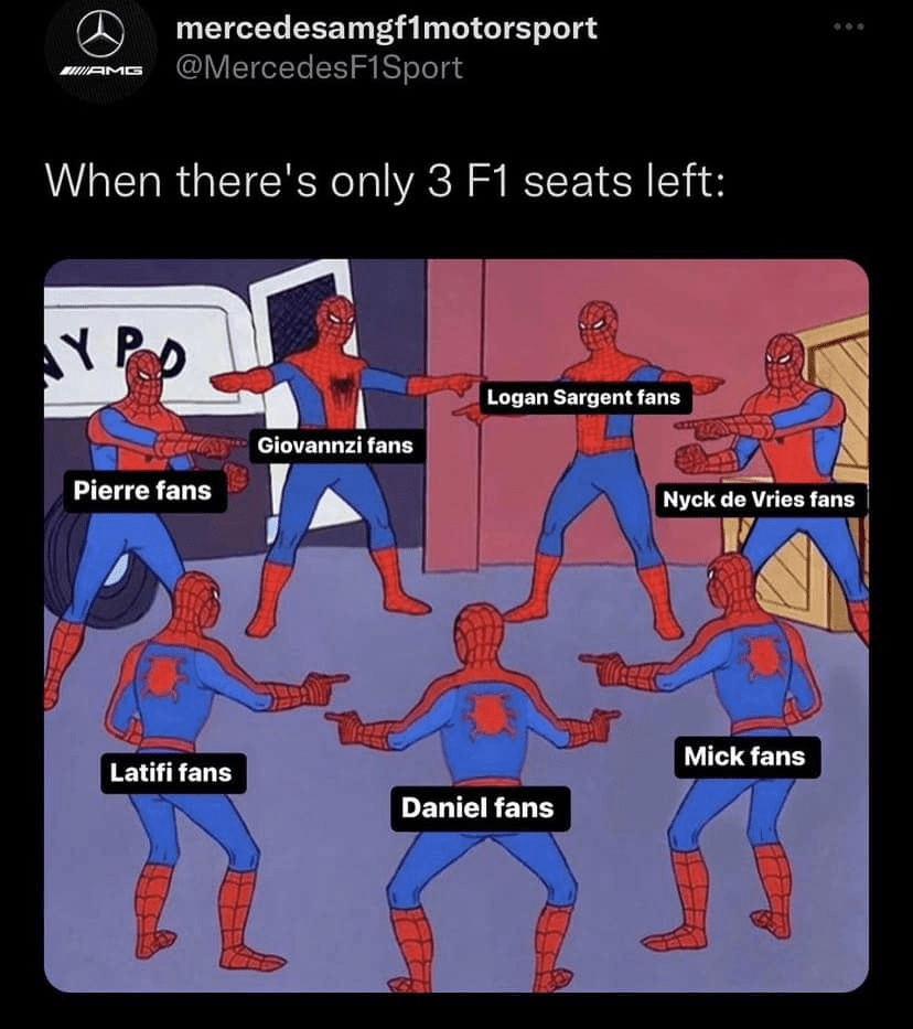 When there is Only 3 seats left! r/formuladank