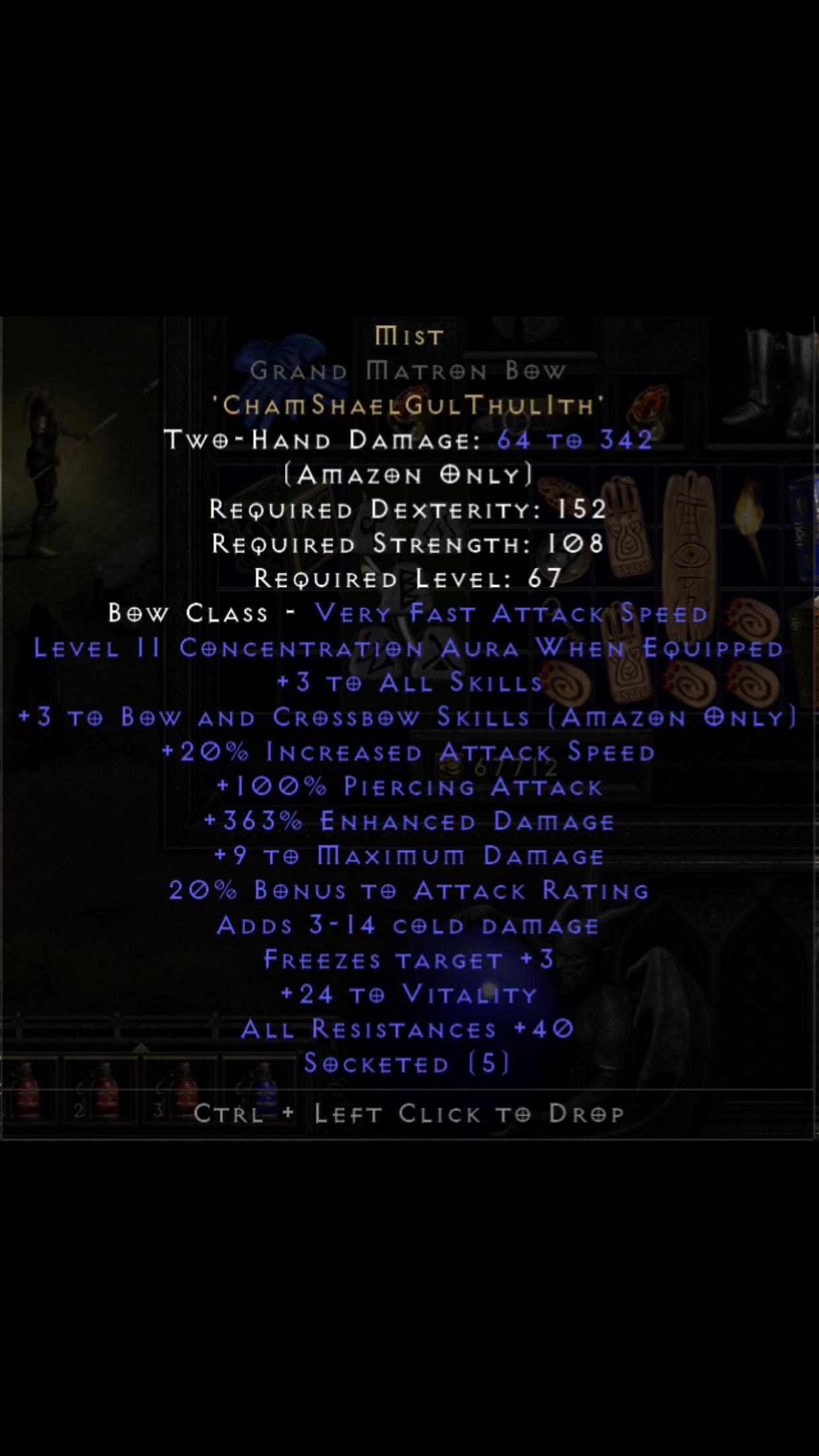 Made my first ladder HR Runeword ever ! Happy with the roll . r/diablo2