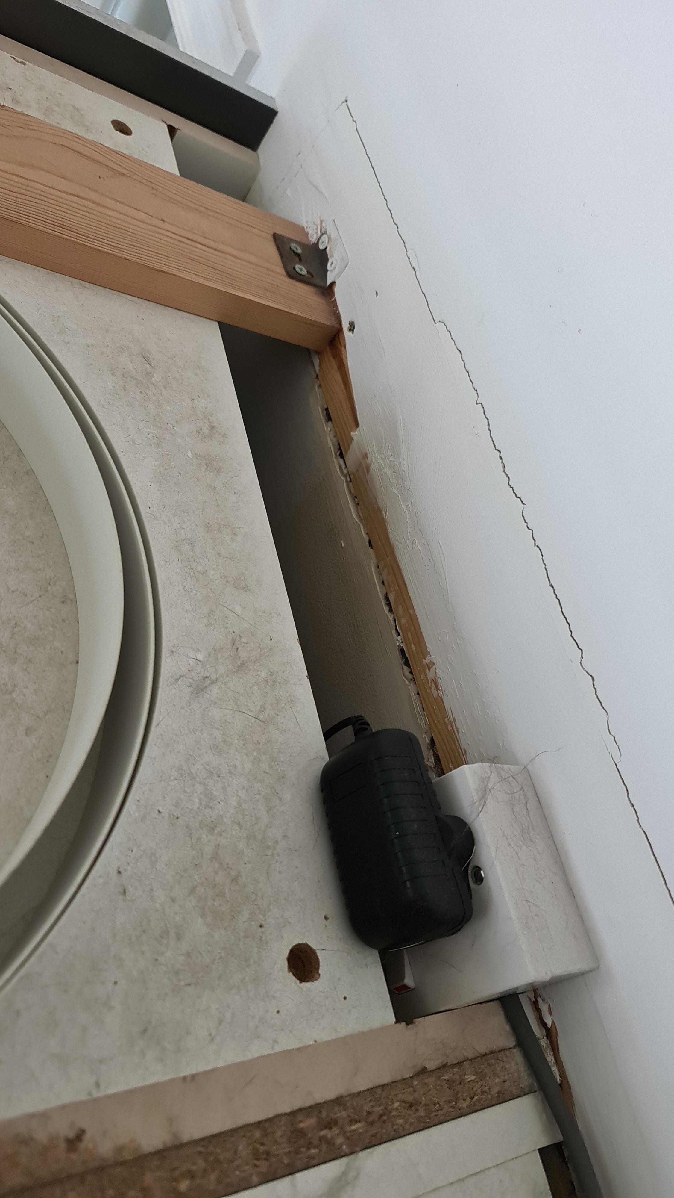 Can I safely cover this hole above refrigerator? My cats keep getting