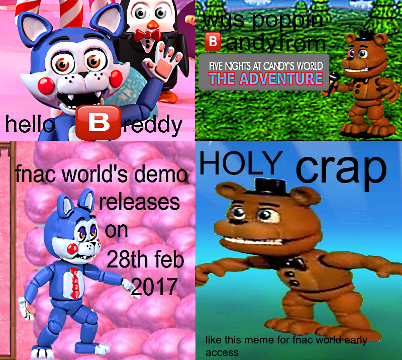 fnac world the adventure promotion what a meme 5nafcirclejerk