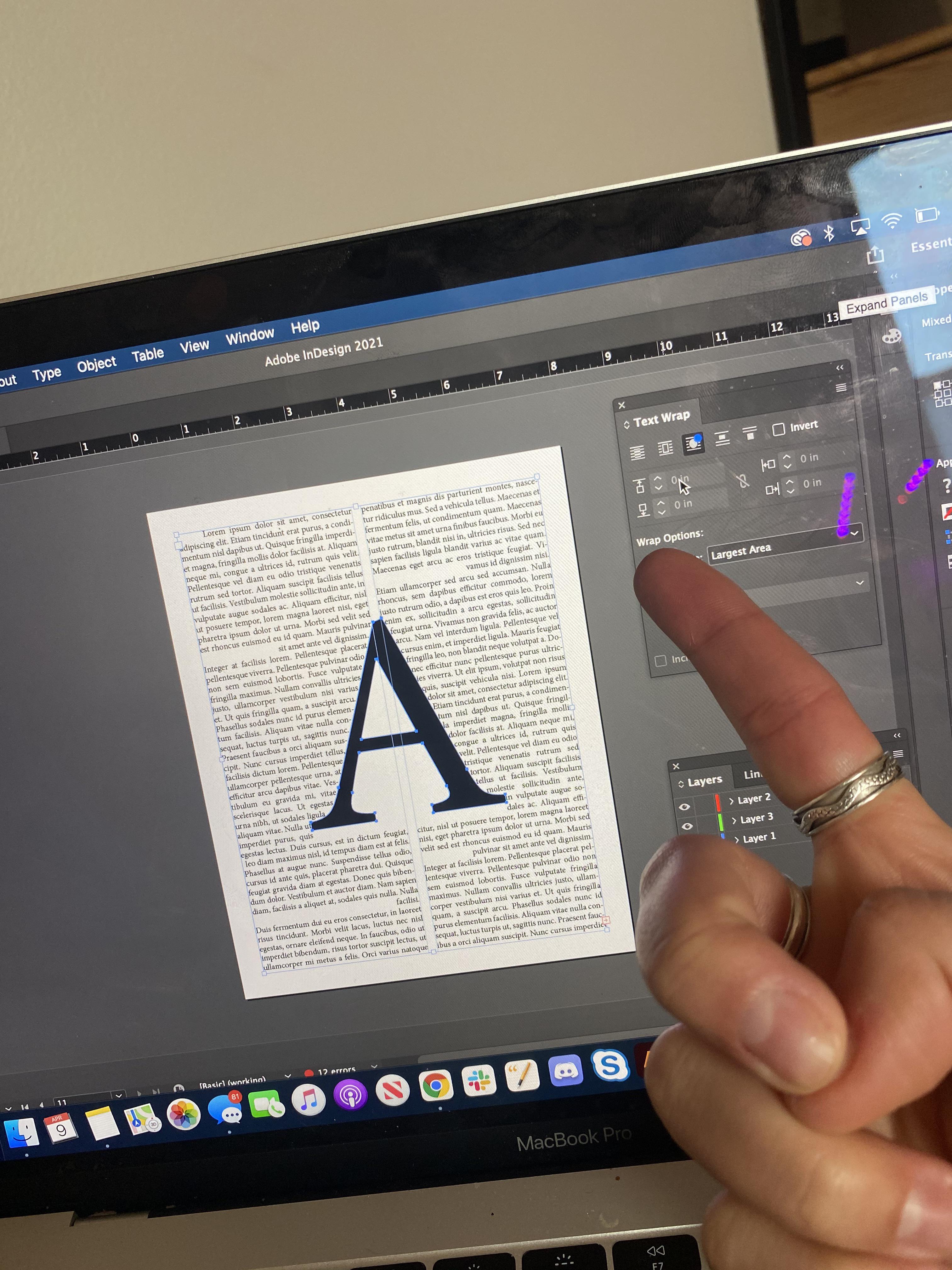 SOS! Why are the text wrap spacing options greyed out? It won’t let me
