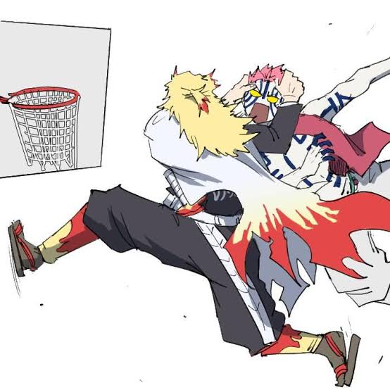 Basketball Akaza DemonSlayerAnime