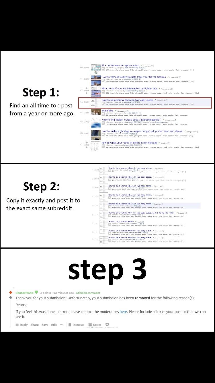 How to get a post removed on reddit r/LearnUselessTalents