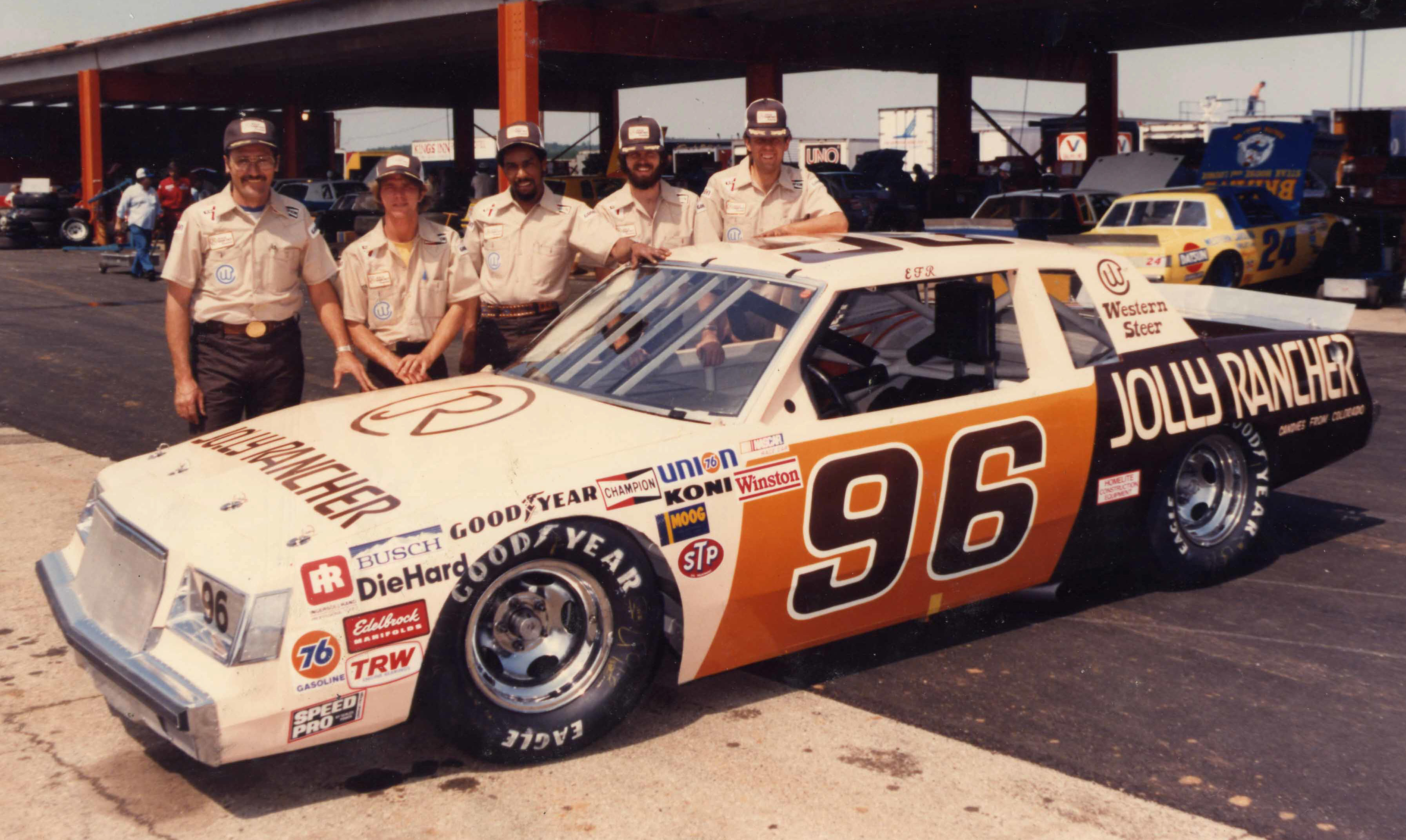 FRF Elliott ForbesRobinson96 Jolly Rancher Buick, Talladega 1982