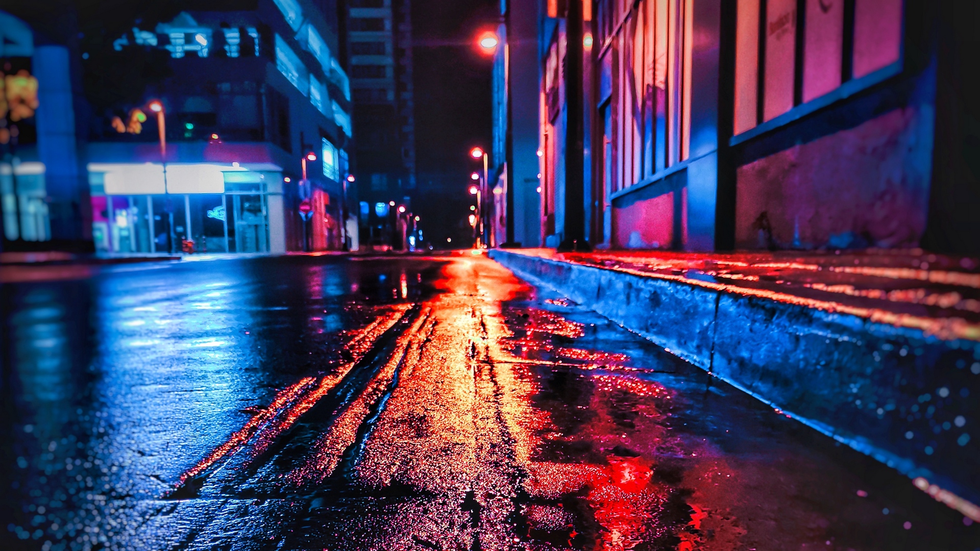 Street Night wallpaper [1920x1080] r/wallpaper