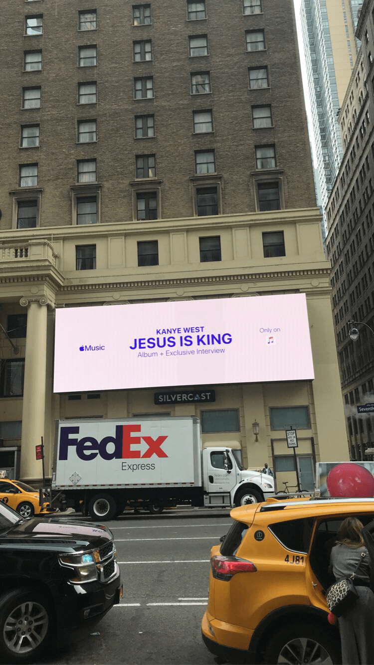 Landed in Newark, and then came out of Madison Square Garden to see