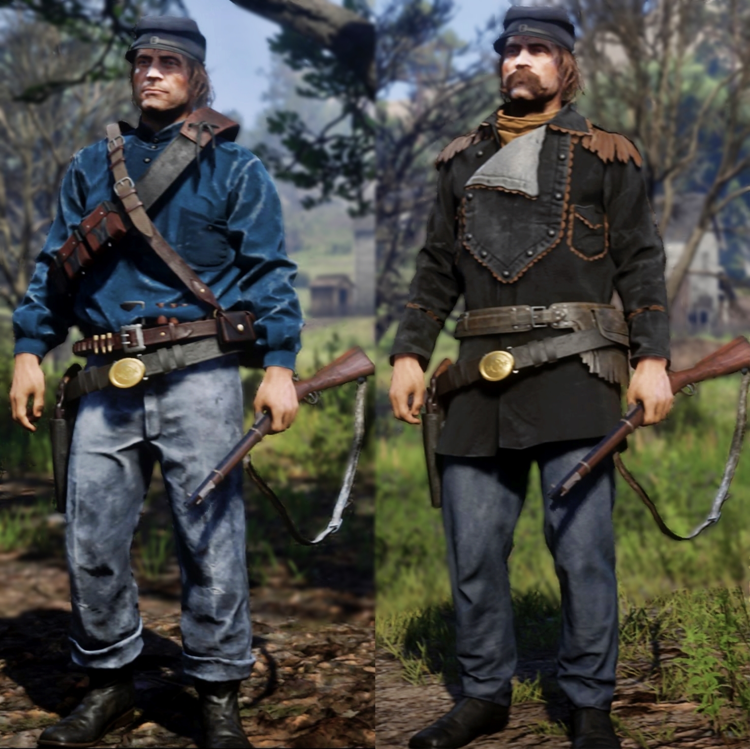 Two of my favorites Civil War uniforms with the new Union Cap r