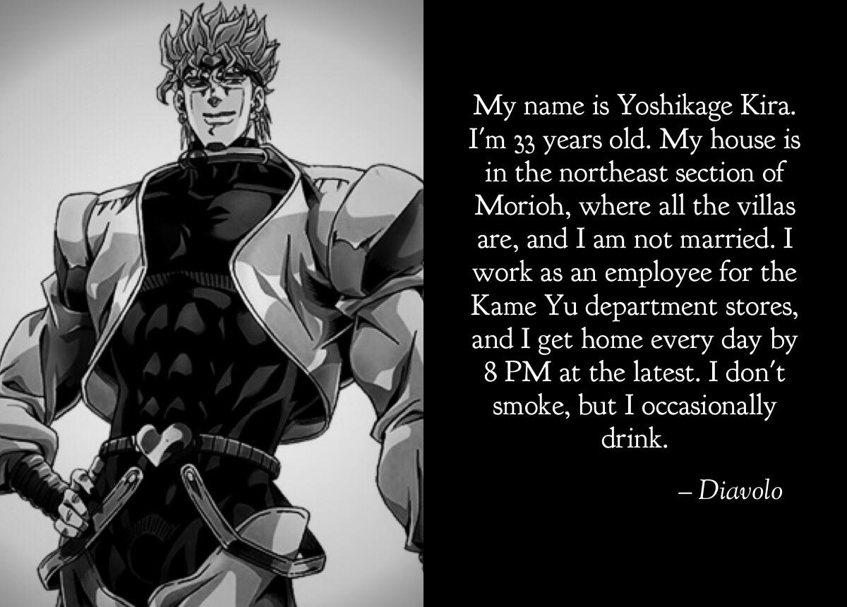 Jojo Quote r/goodanimemes