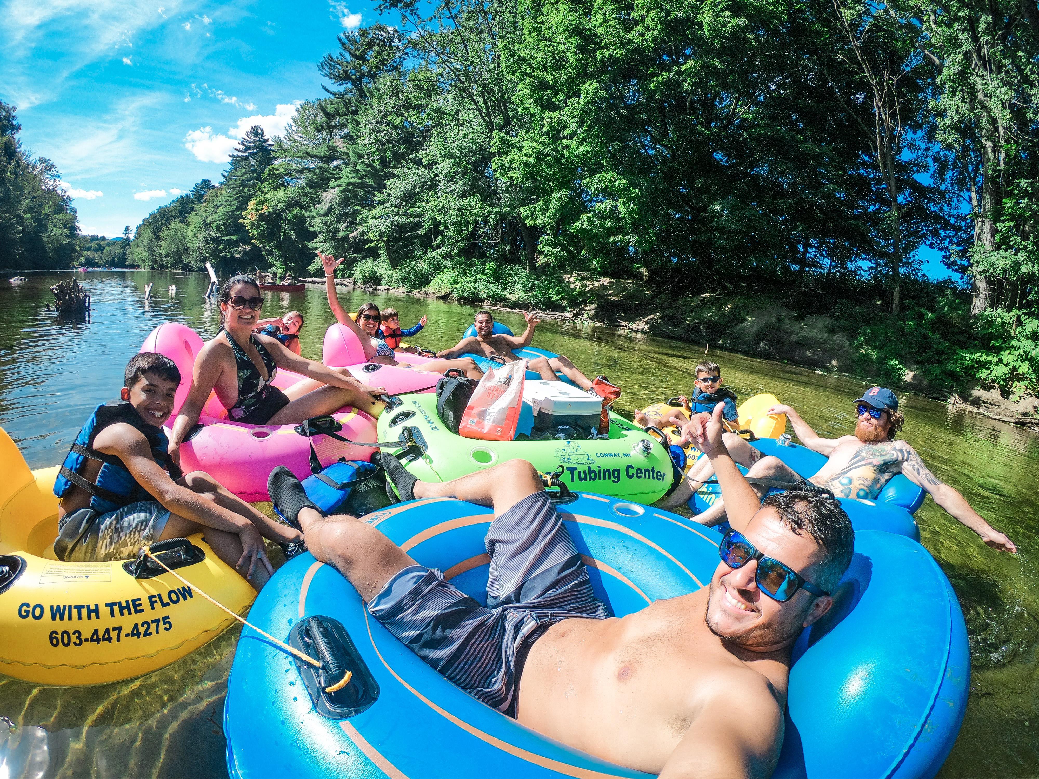 Tubing down a river in great company! r/gopro