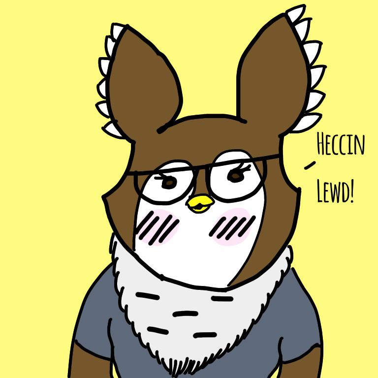 Blushing owl r/furry