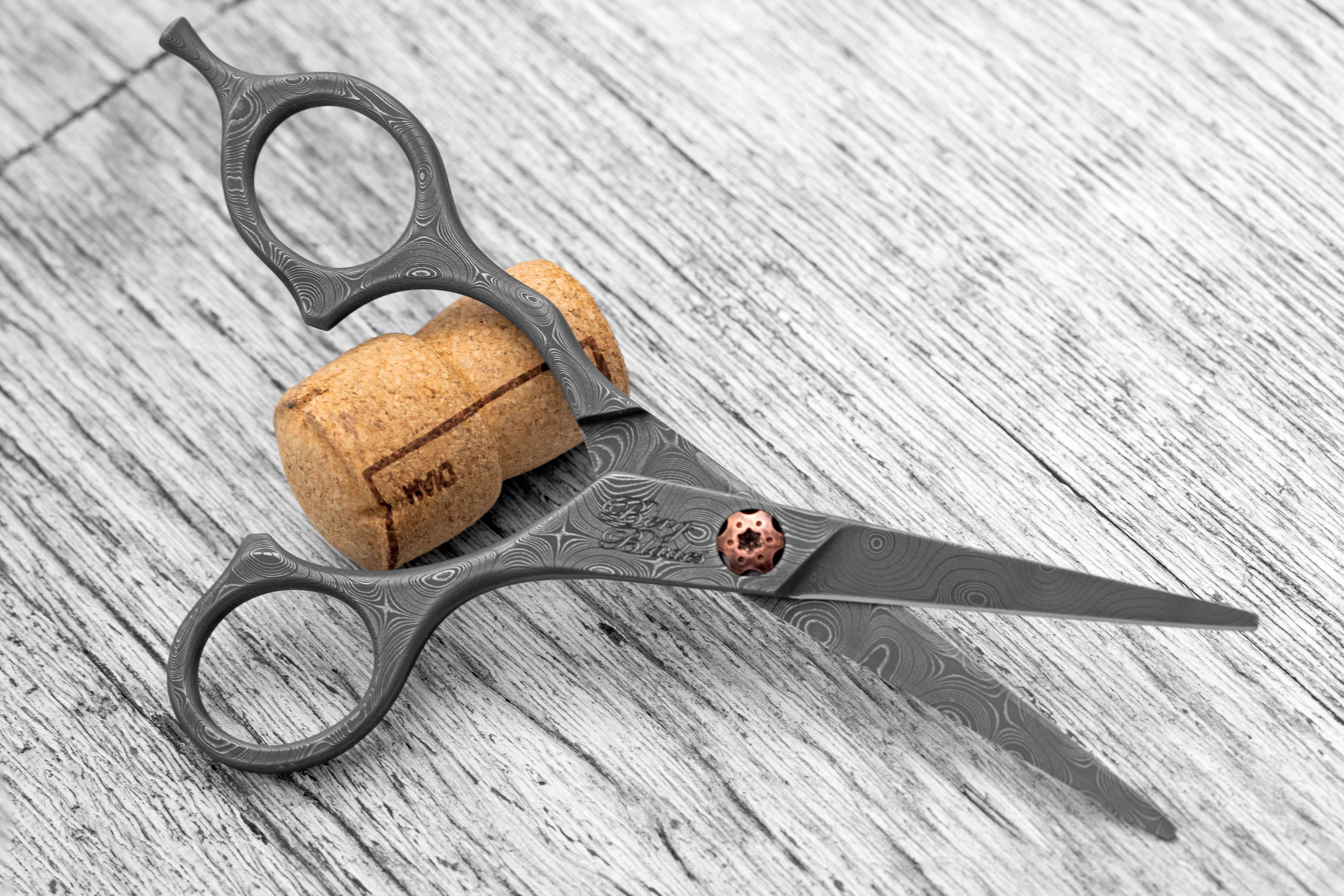 Something a bit different! Damascus Shears by Berg Blades