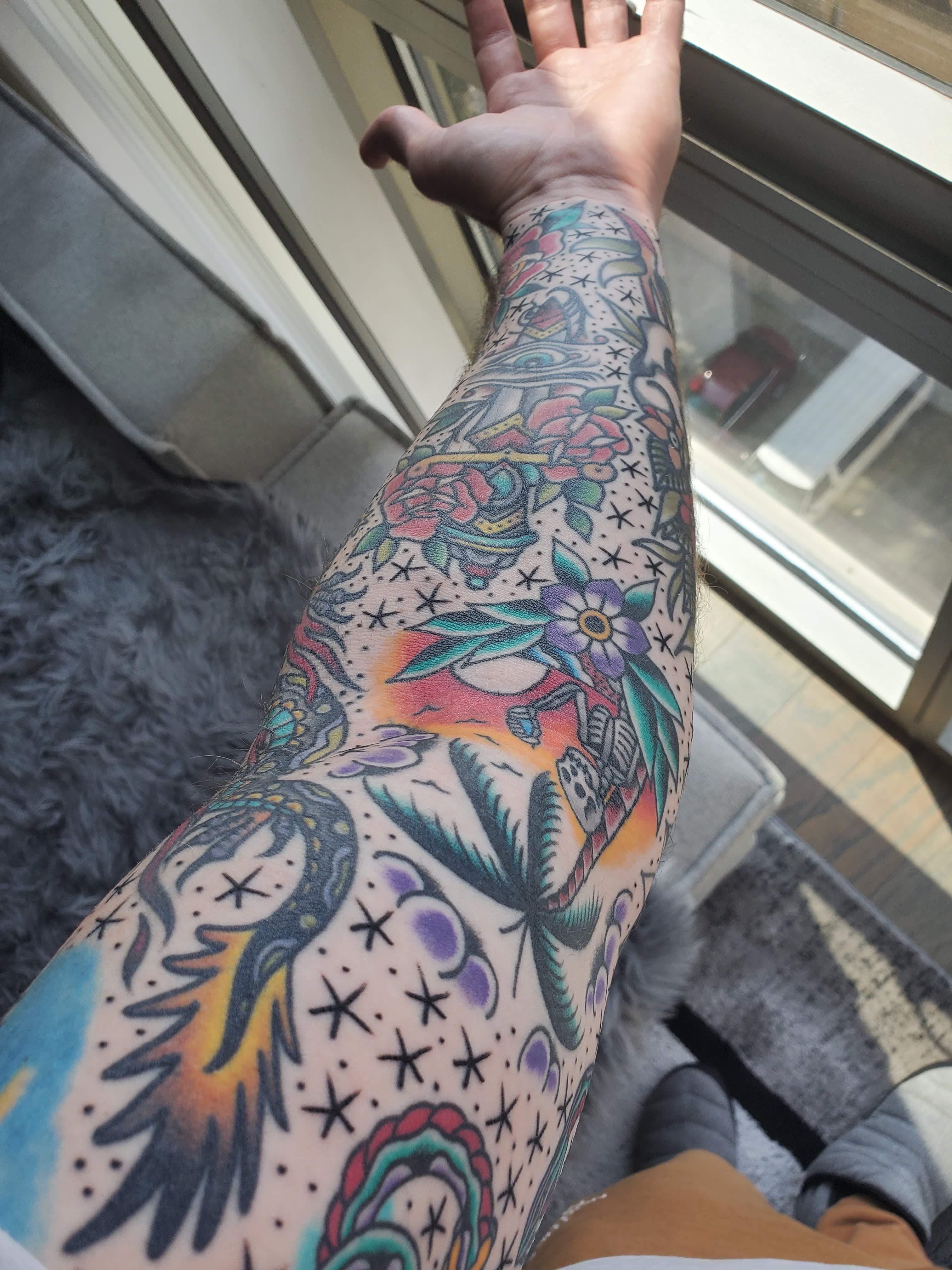 Traditional Tattoo Filler For Sleeve Timeless Techniques Quality Inks