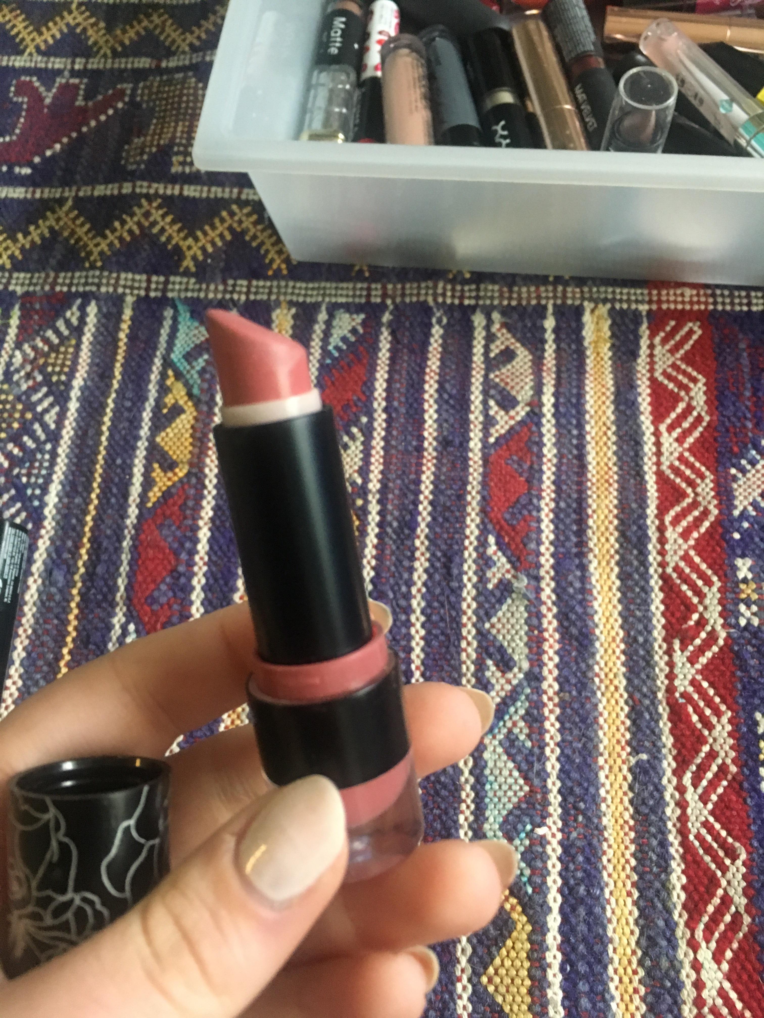 All the progress I could make before this ancient lipstick expired r