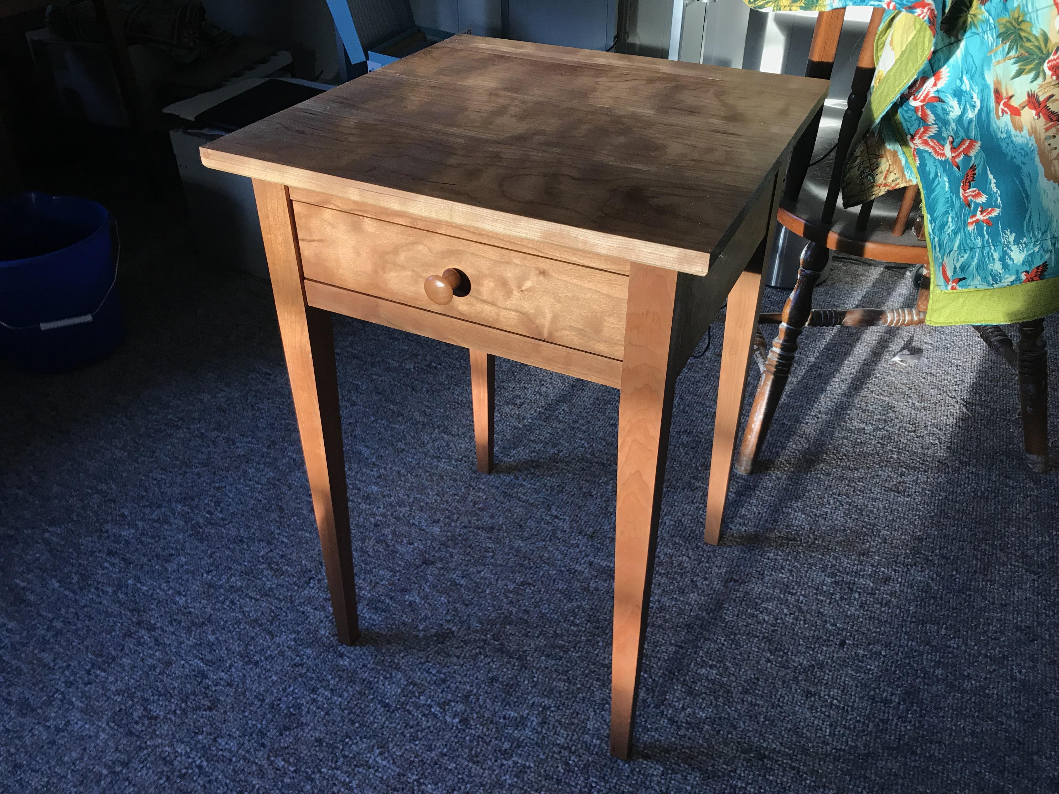 Cherry shaker end table. Has an identical mate as well. r/woodworking