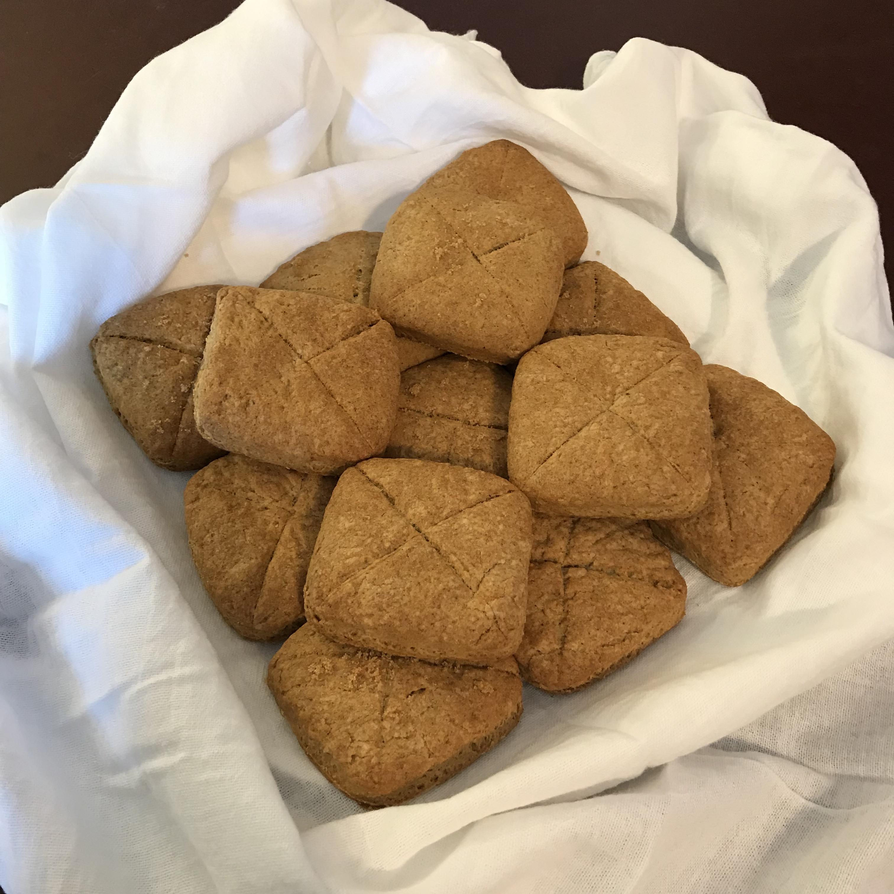 [OC] Made (Elven) Lembas Bread for my group tonight DnD