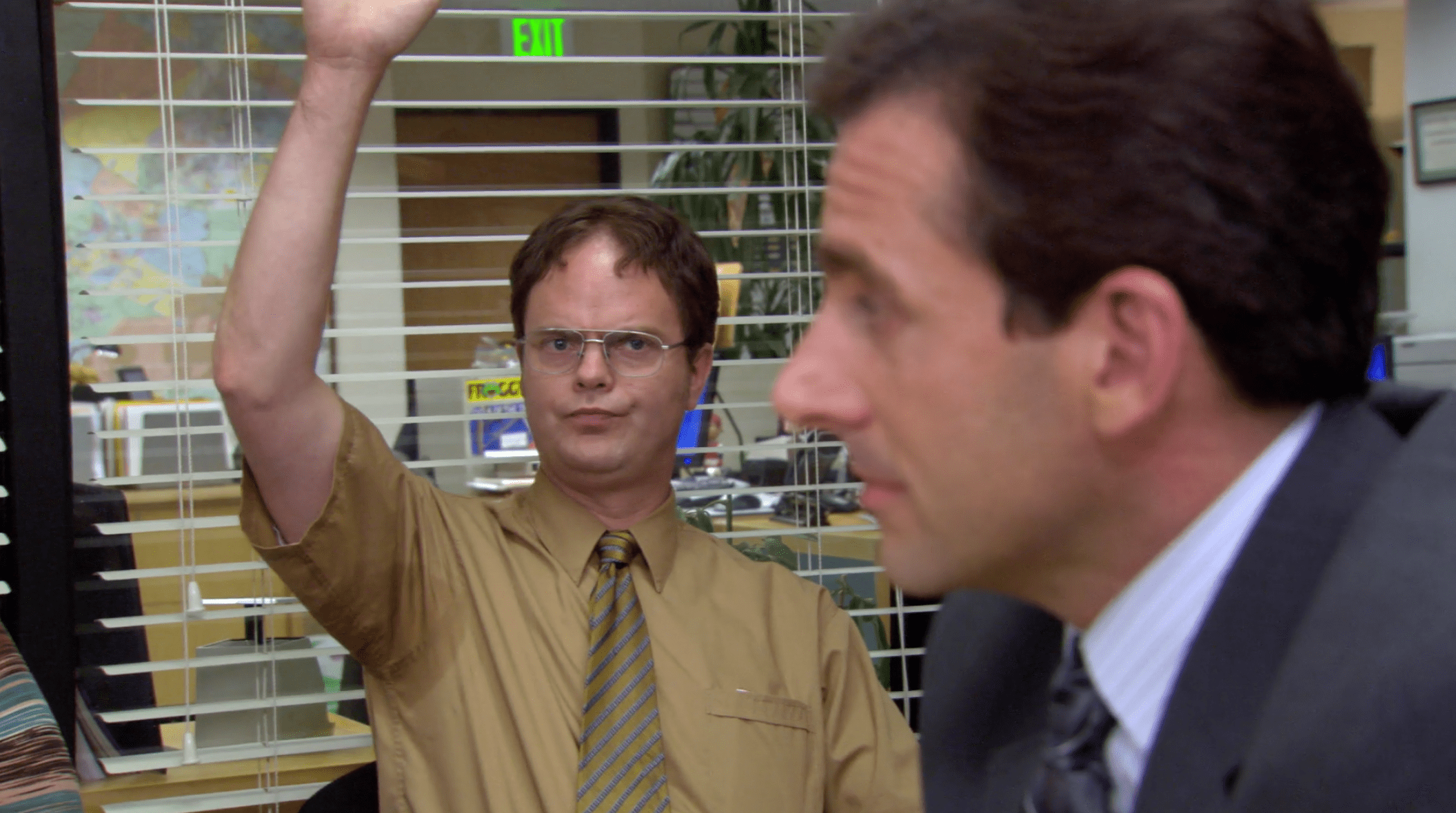 Dwight has a serious pit stain problem DunderMifflin