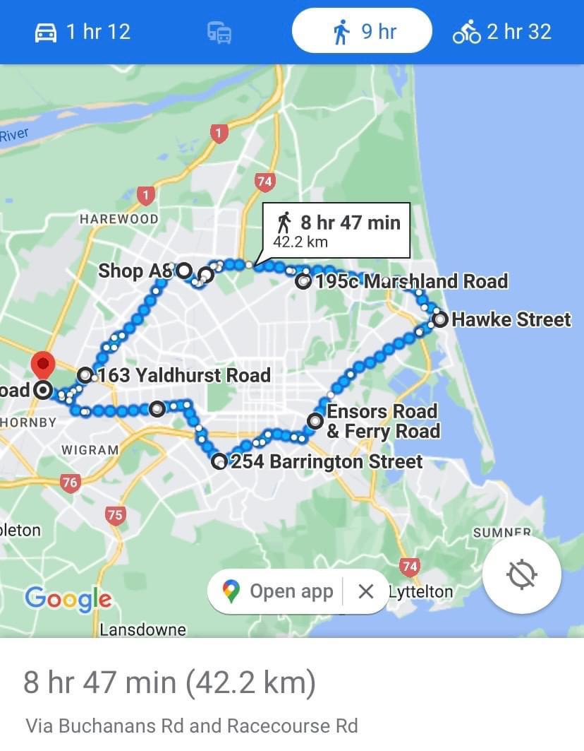 The fellowship of the pies. Tomorrow some workmates and I will walk to