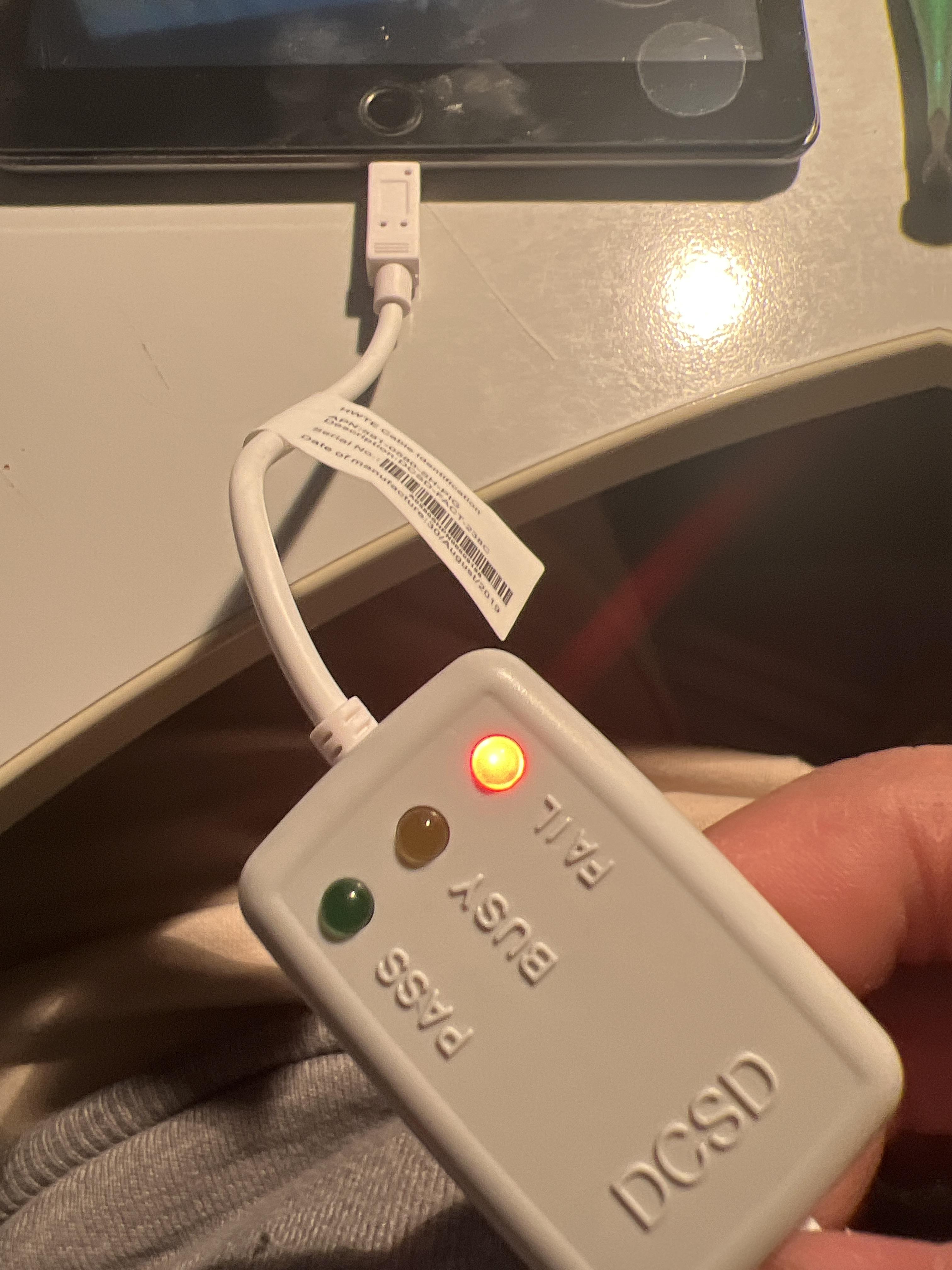 I wanted to understand that the DCSD cable only turns ON on the FAIL