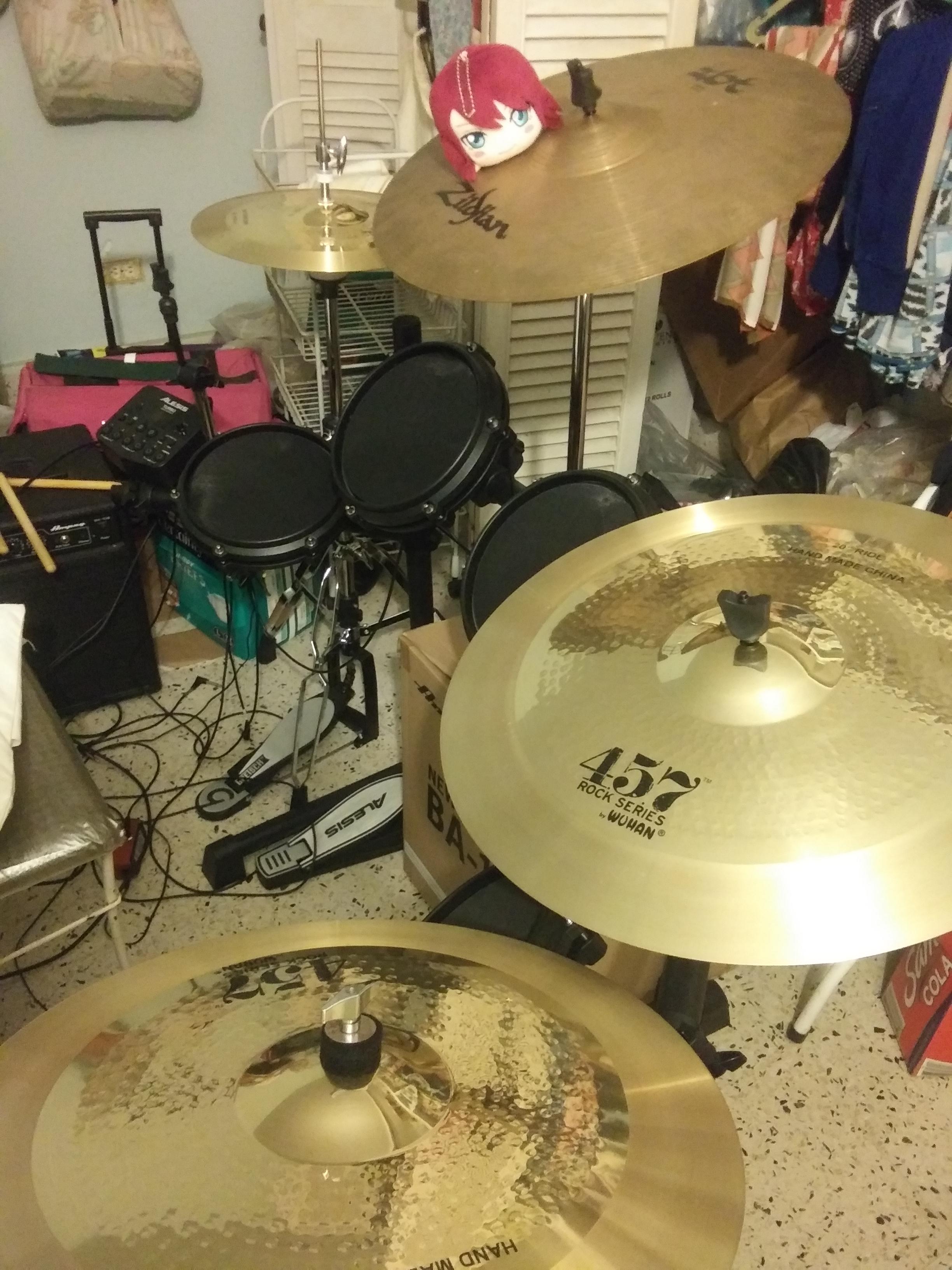 My hybrid drum set and Tomoe r/BanGDream