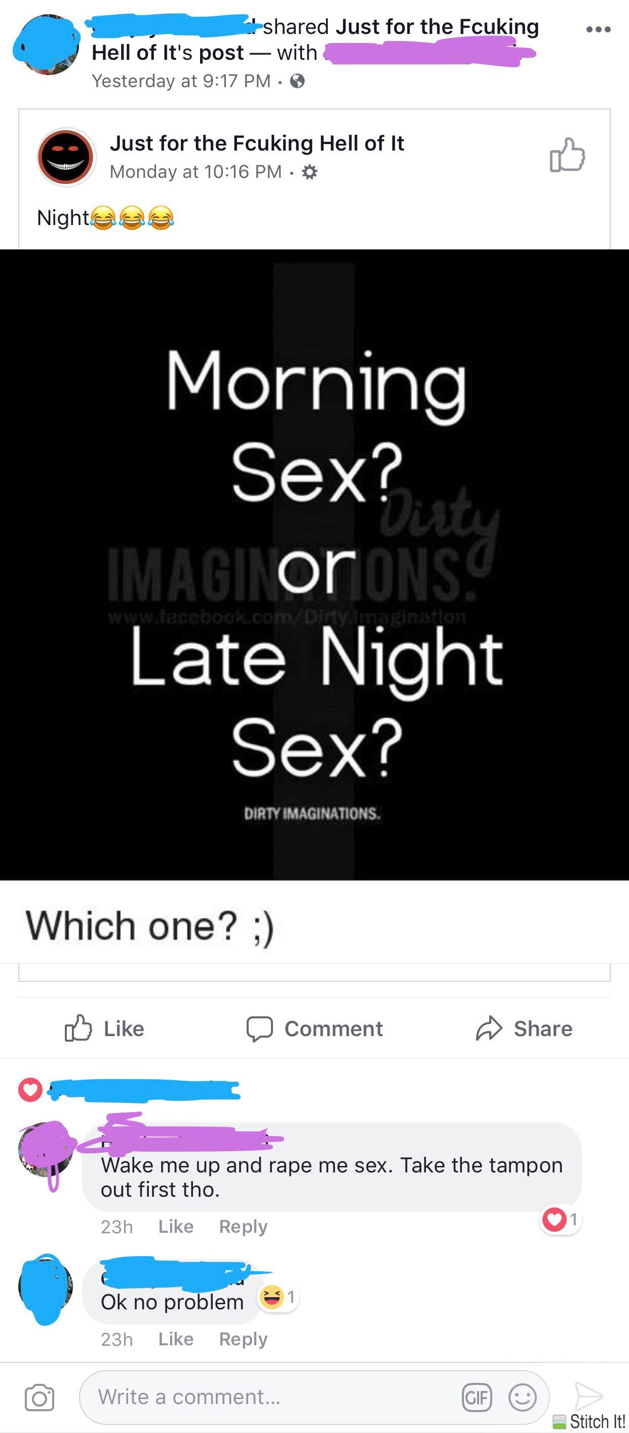 Morning Sex or Late Night Sex? : ihavesex
