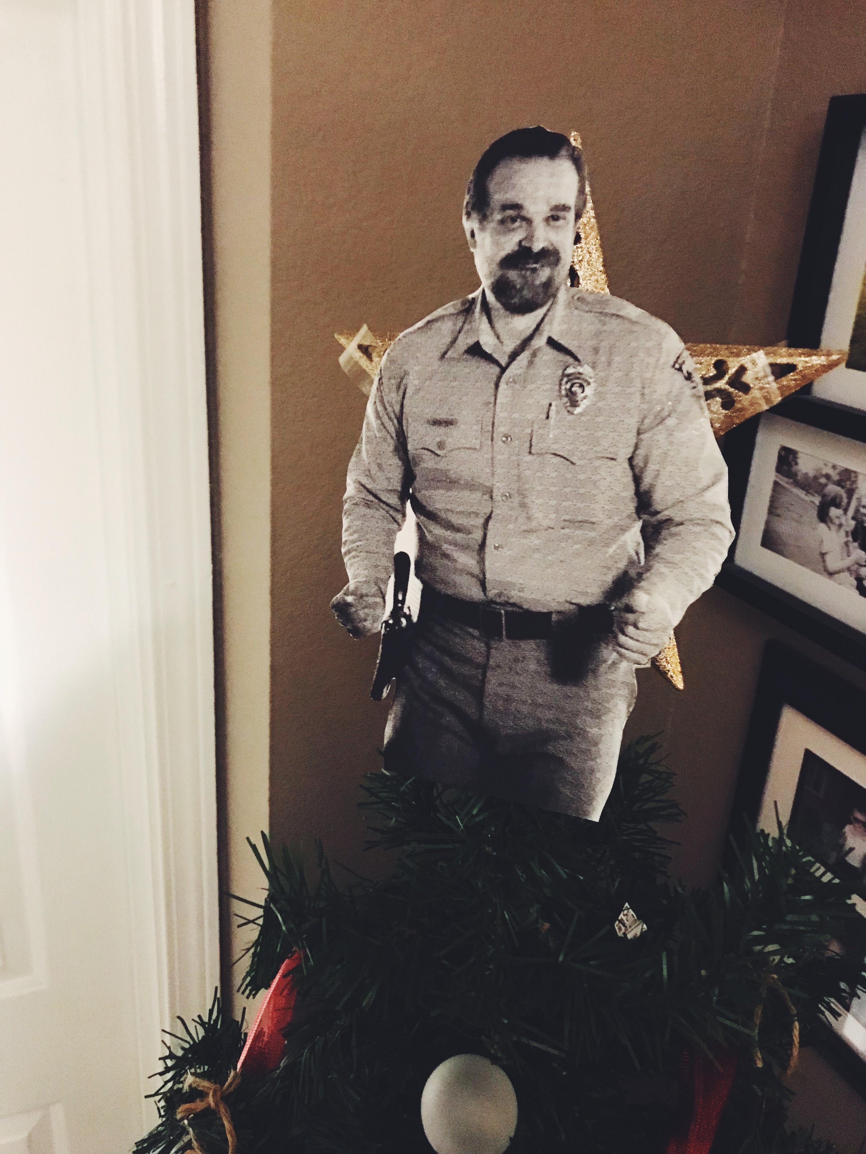 Christmas Movie 2024 Hopper My Jim Hopper Christmas Tree Topper. StrangerThings