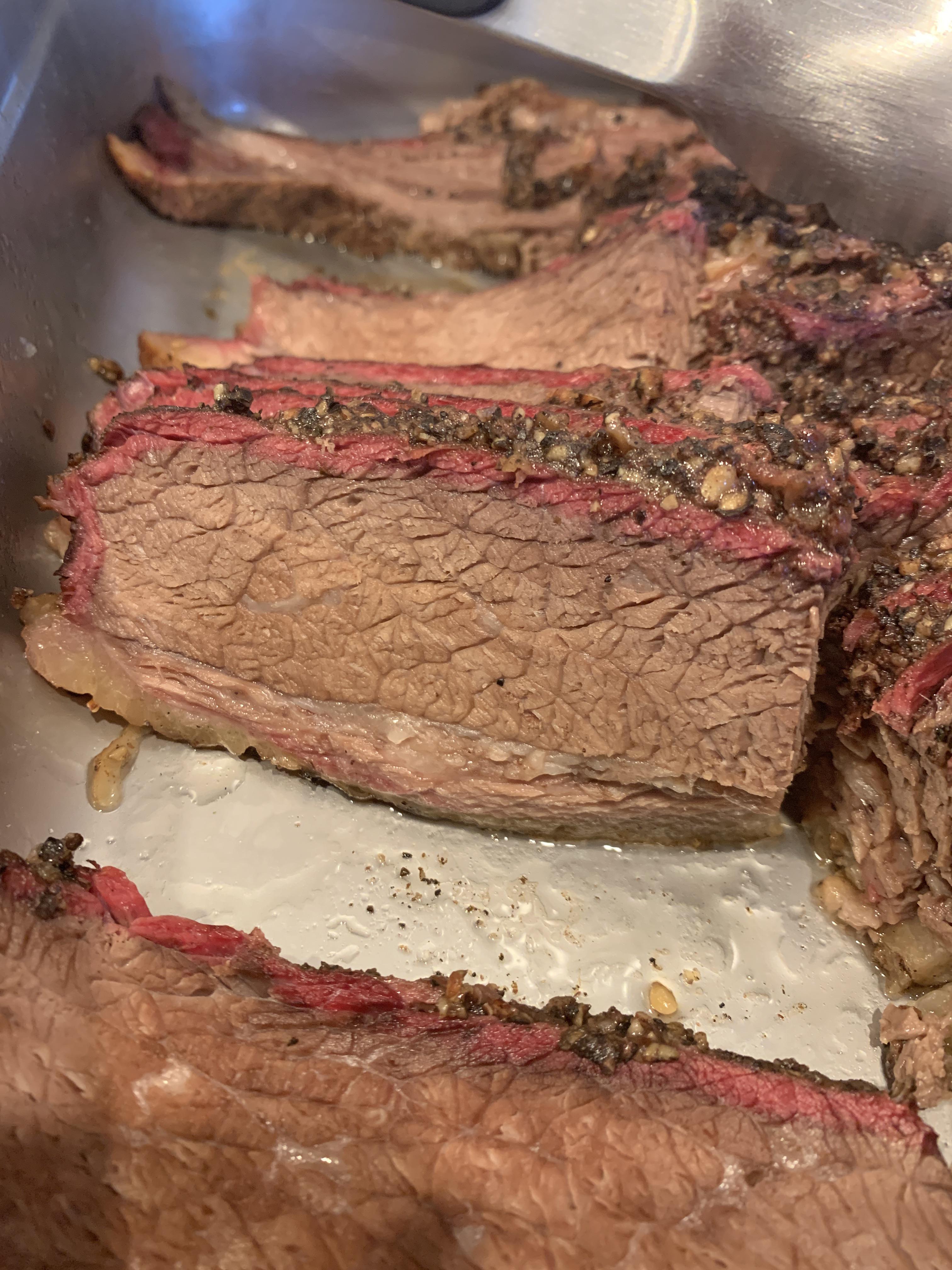 Smoked a Prime Brisket, Traeger Beef Blend pellets, S&P rub. 225 for 6